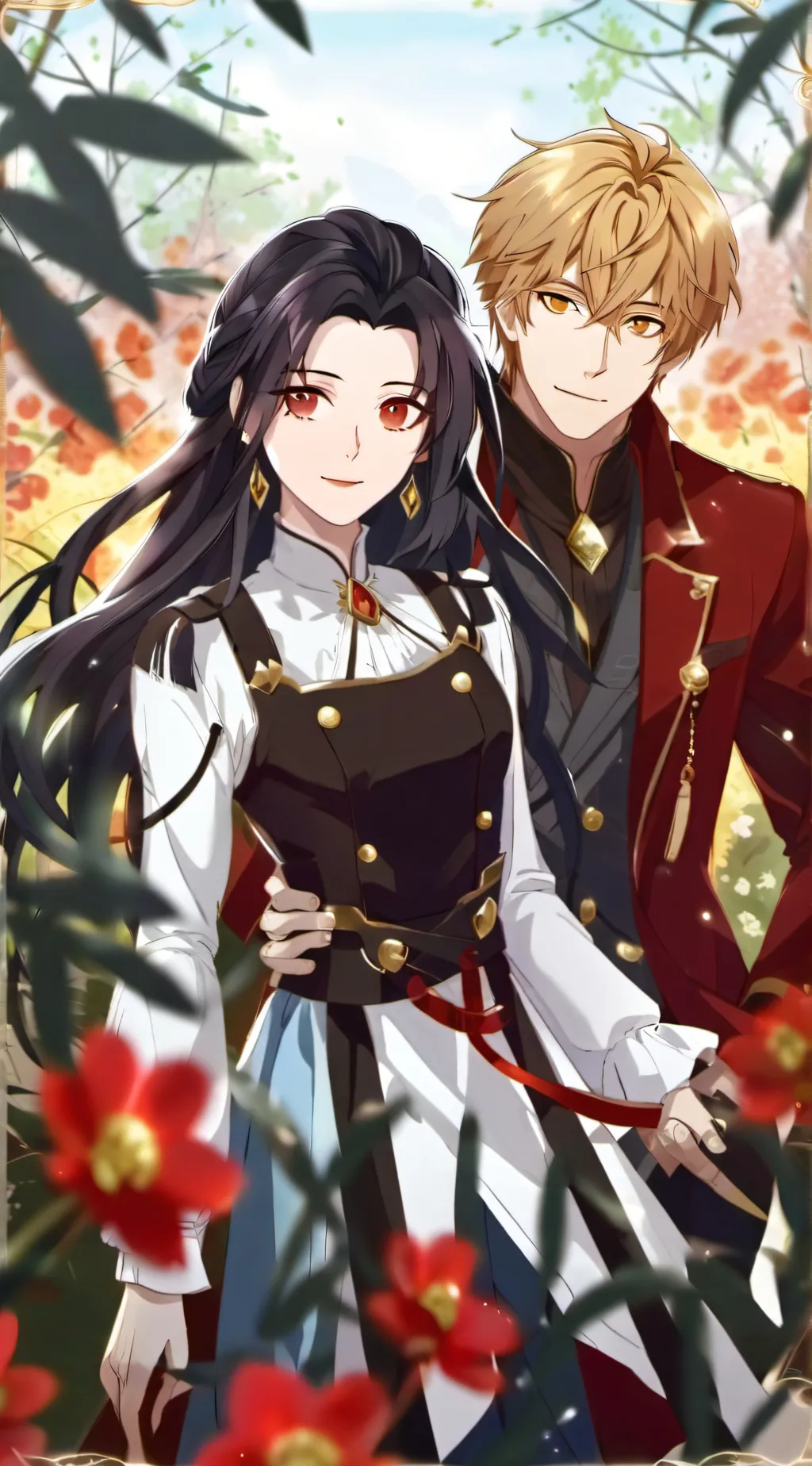 ai character: mark and  Anna♥️ background