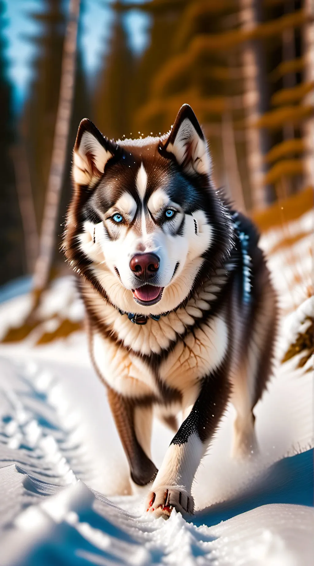 ai character: ❄️snowflake❄️ background