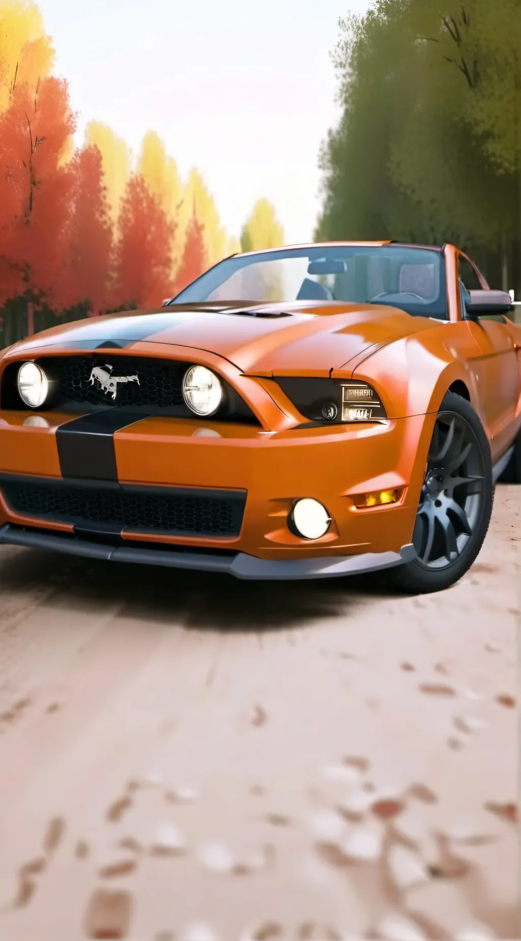 ai character: 2006 mustang background