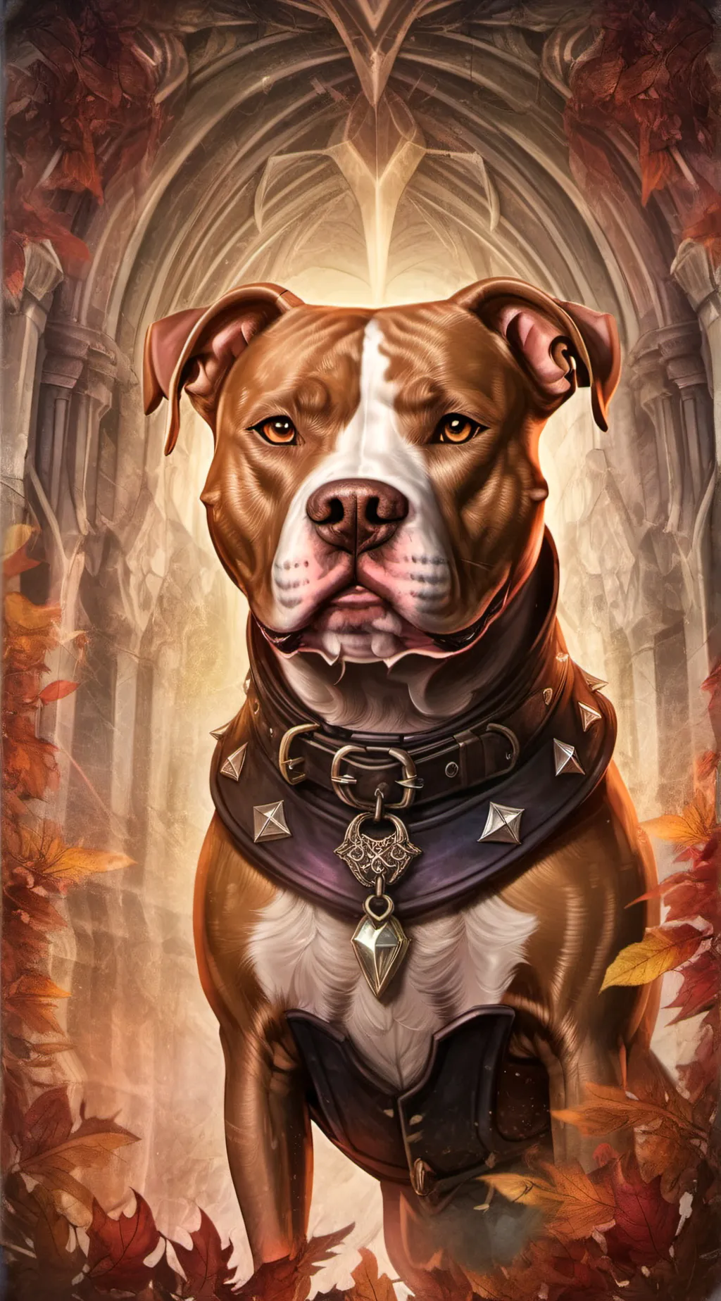 ai character: redhead dog background