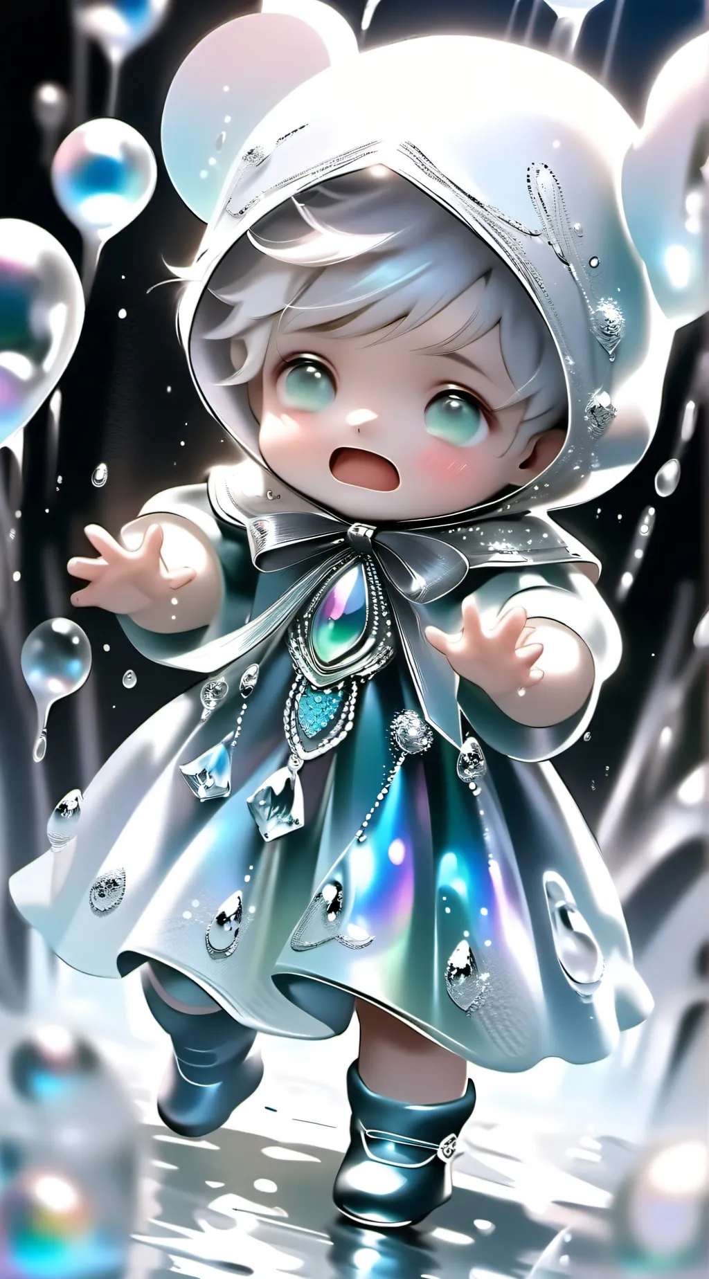 ai character: rose background