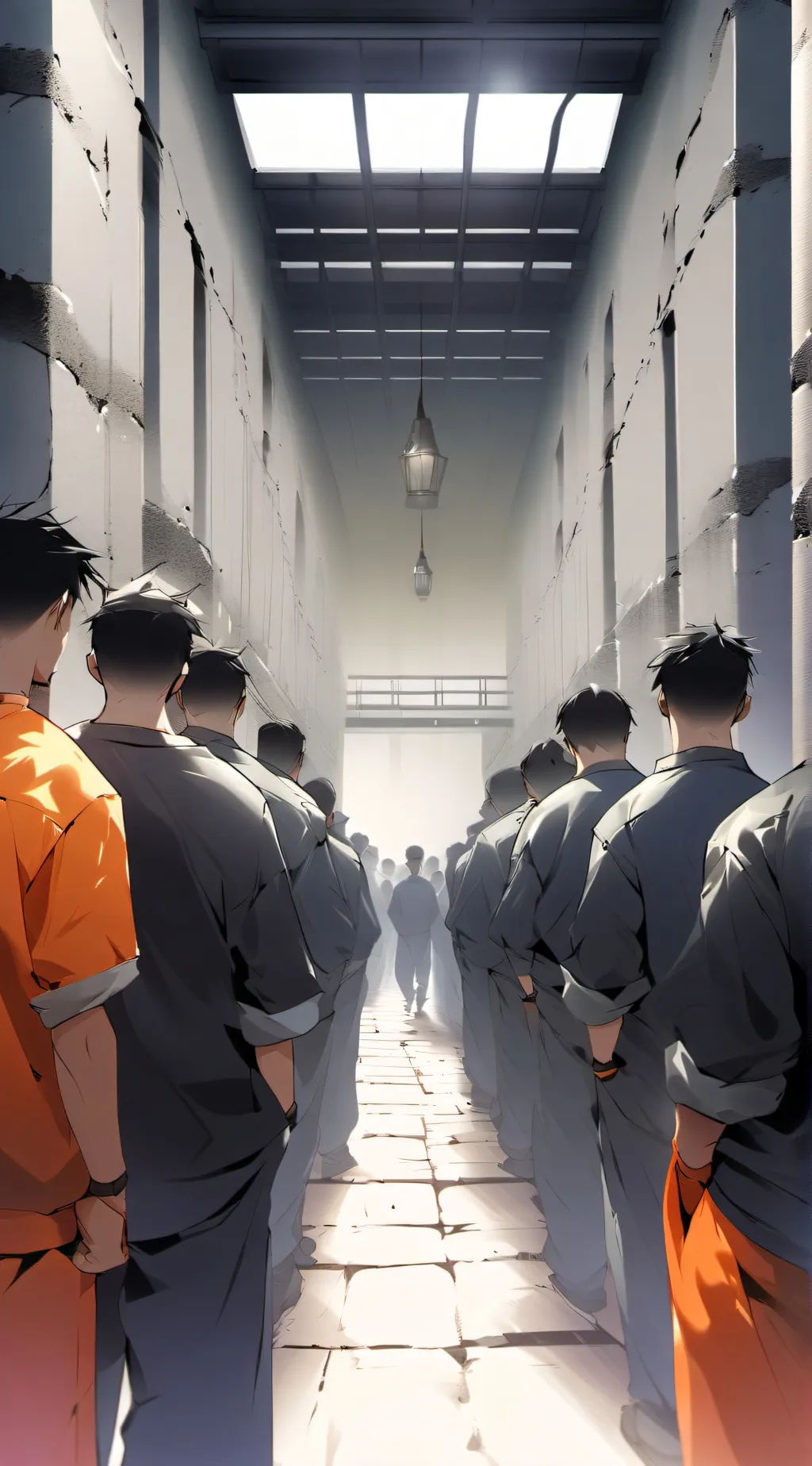 ai character: male prison background