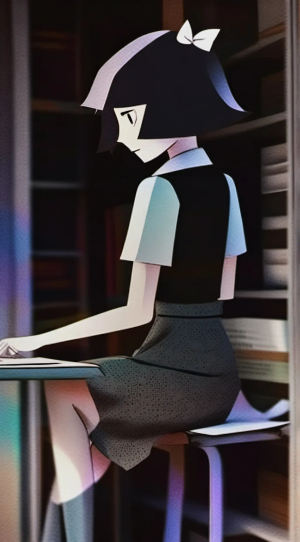 ai character: miss bloomie  background