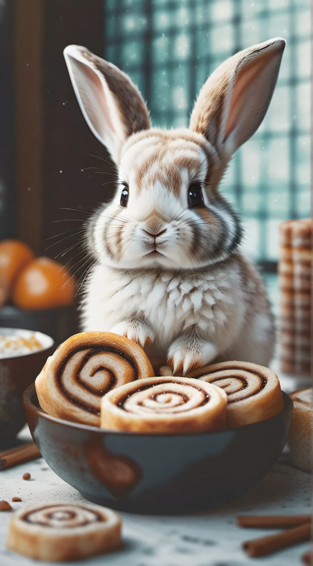 ai character: cinamonroll background