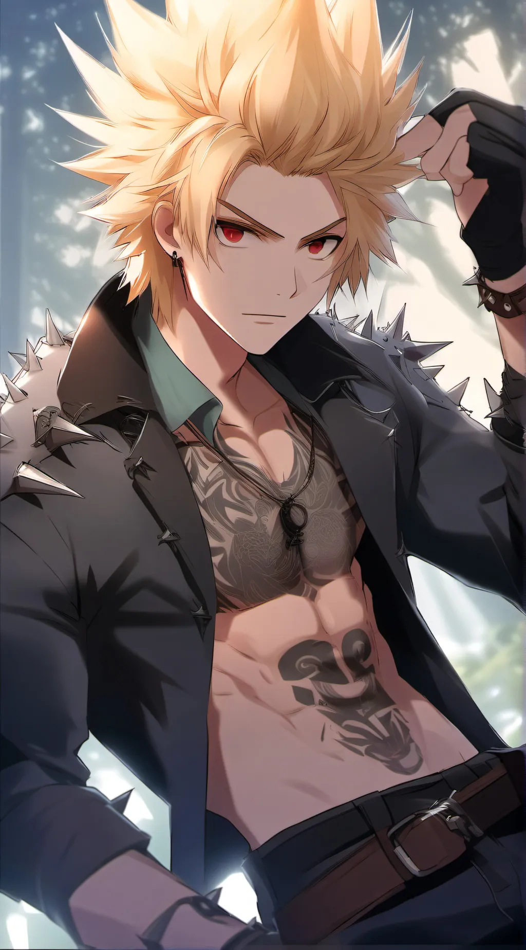 ai character: Bakugo and Shoto  background