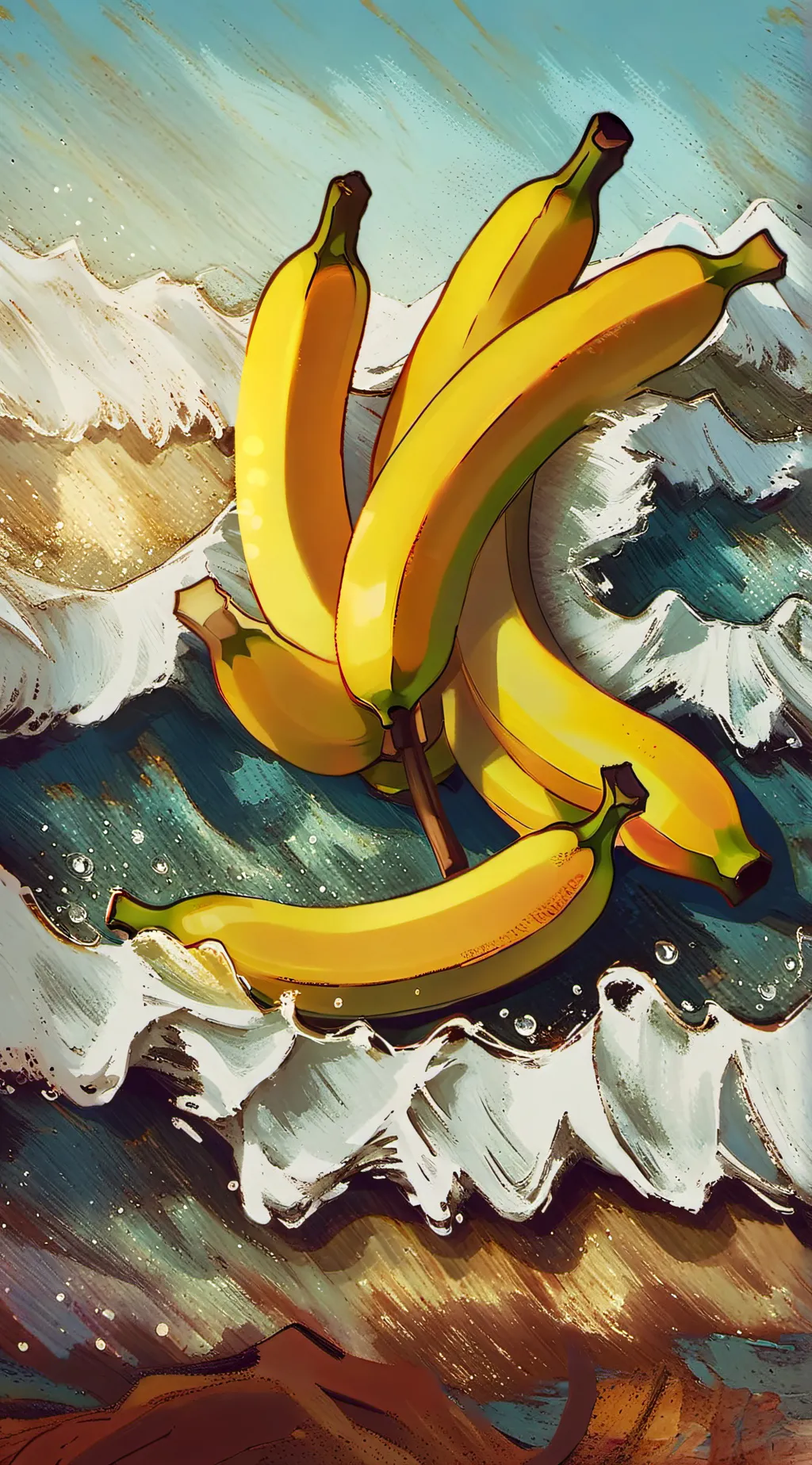 ai character: Banana taker  background