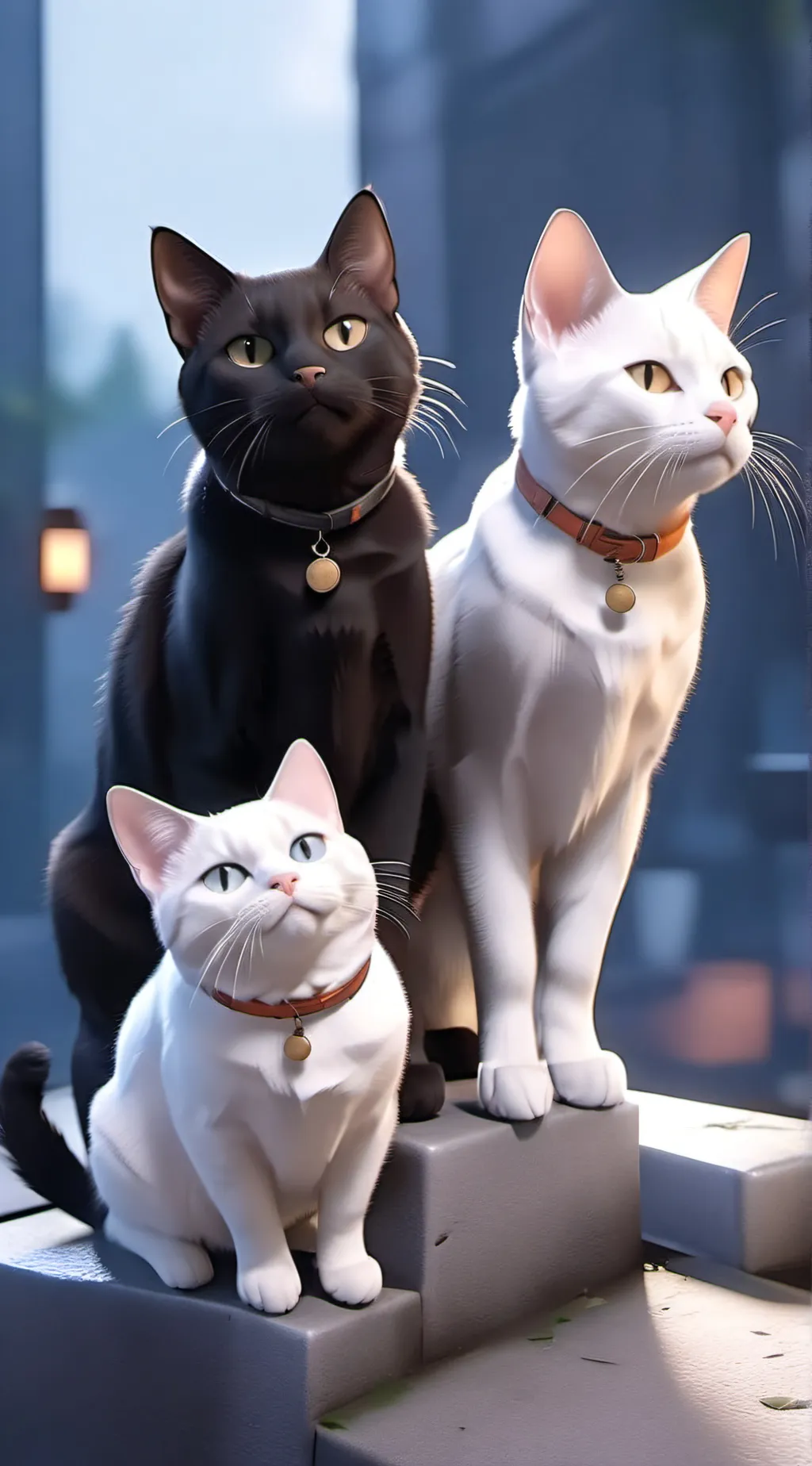 ai character: family cats background