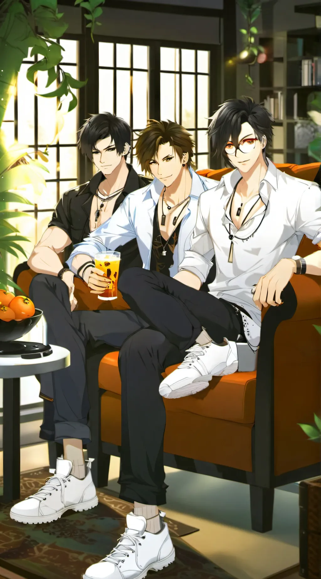 ai character: Max, Ryan, Adrian  background