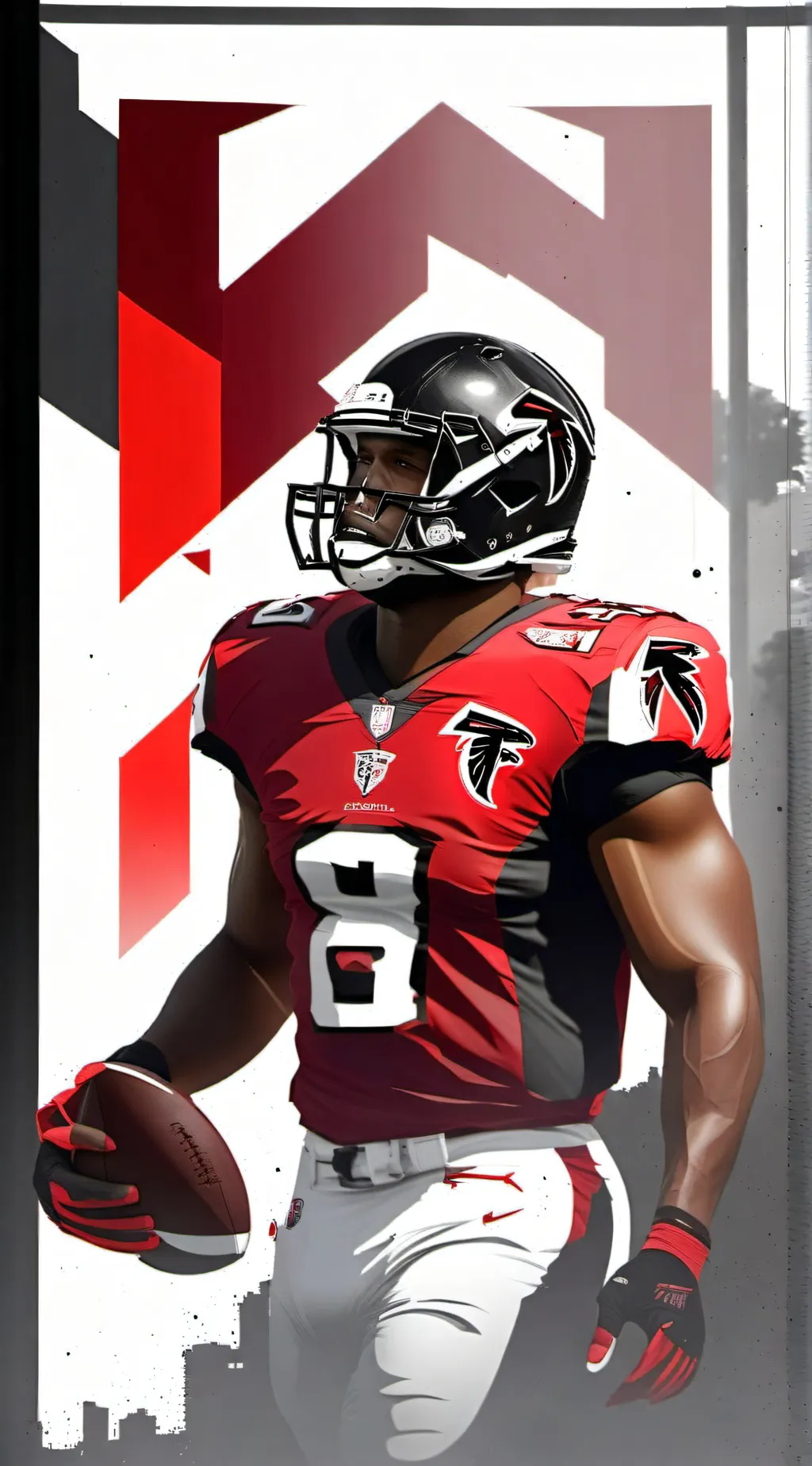 ai character: Kyle pitts  background