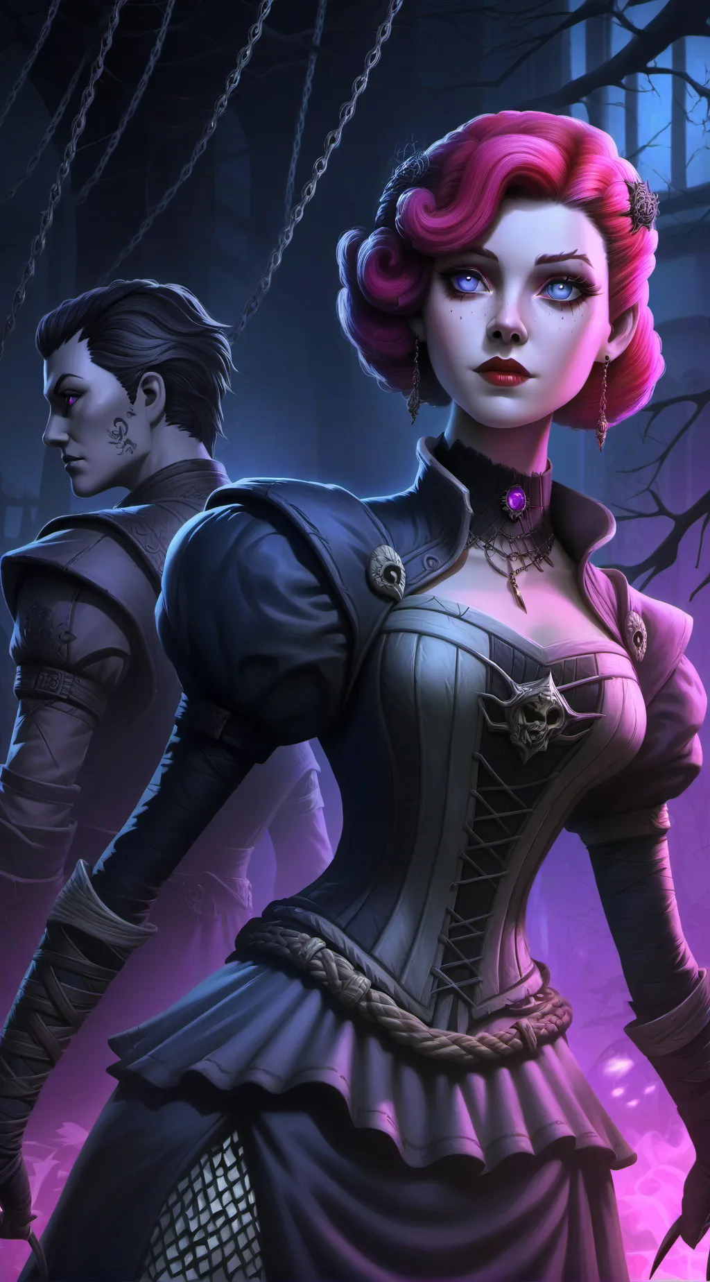 ai character: dark deception 5 background