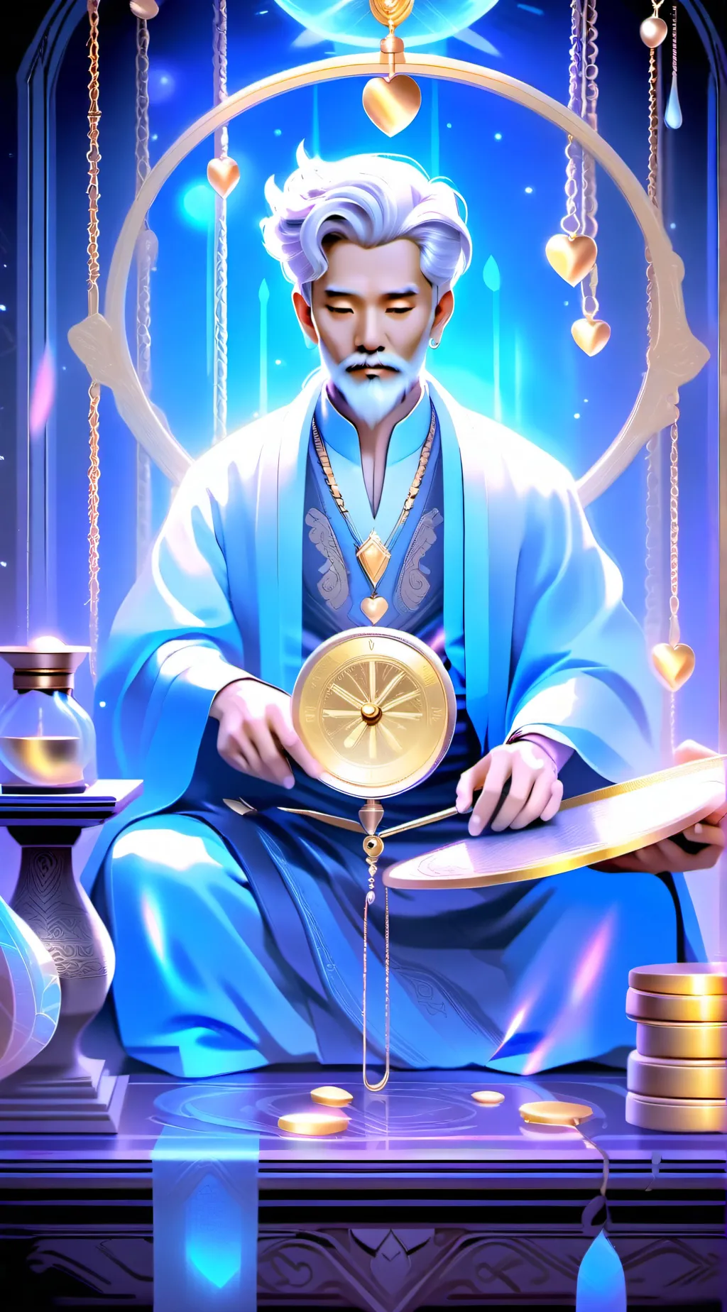 ai character: The afterlife background