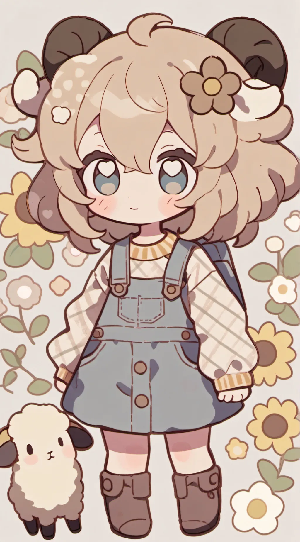 ai character: ♧🥩🫀clover🧠🦴🍀 background
