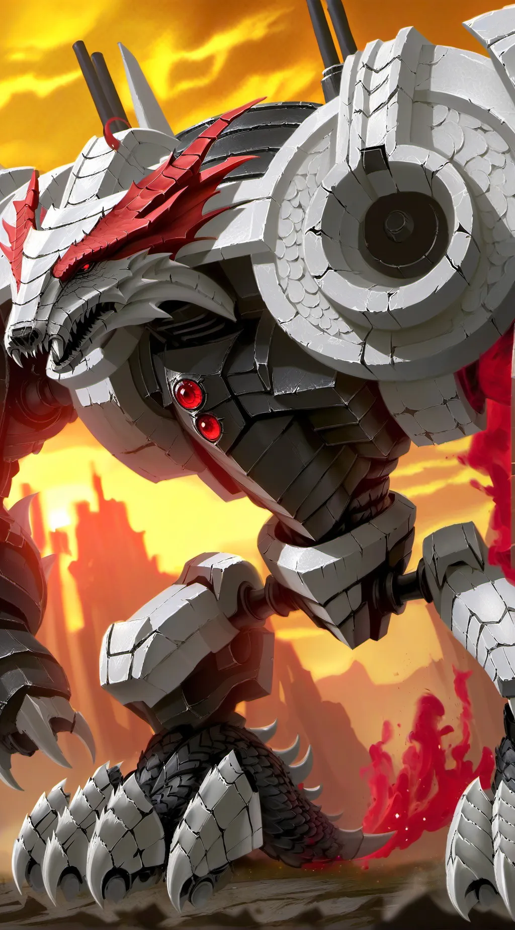 ai character: Robot tournament background