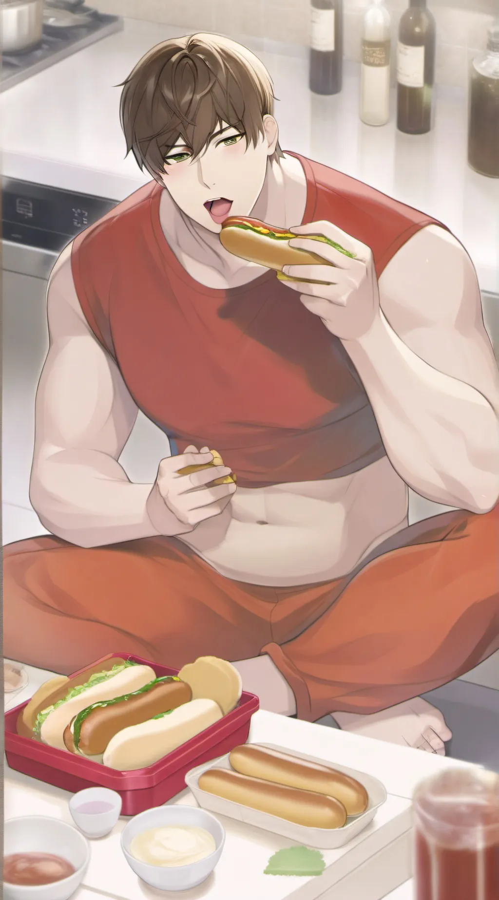 ai character: Brandon  background