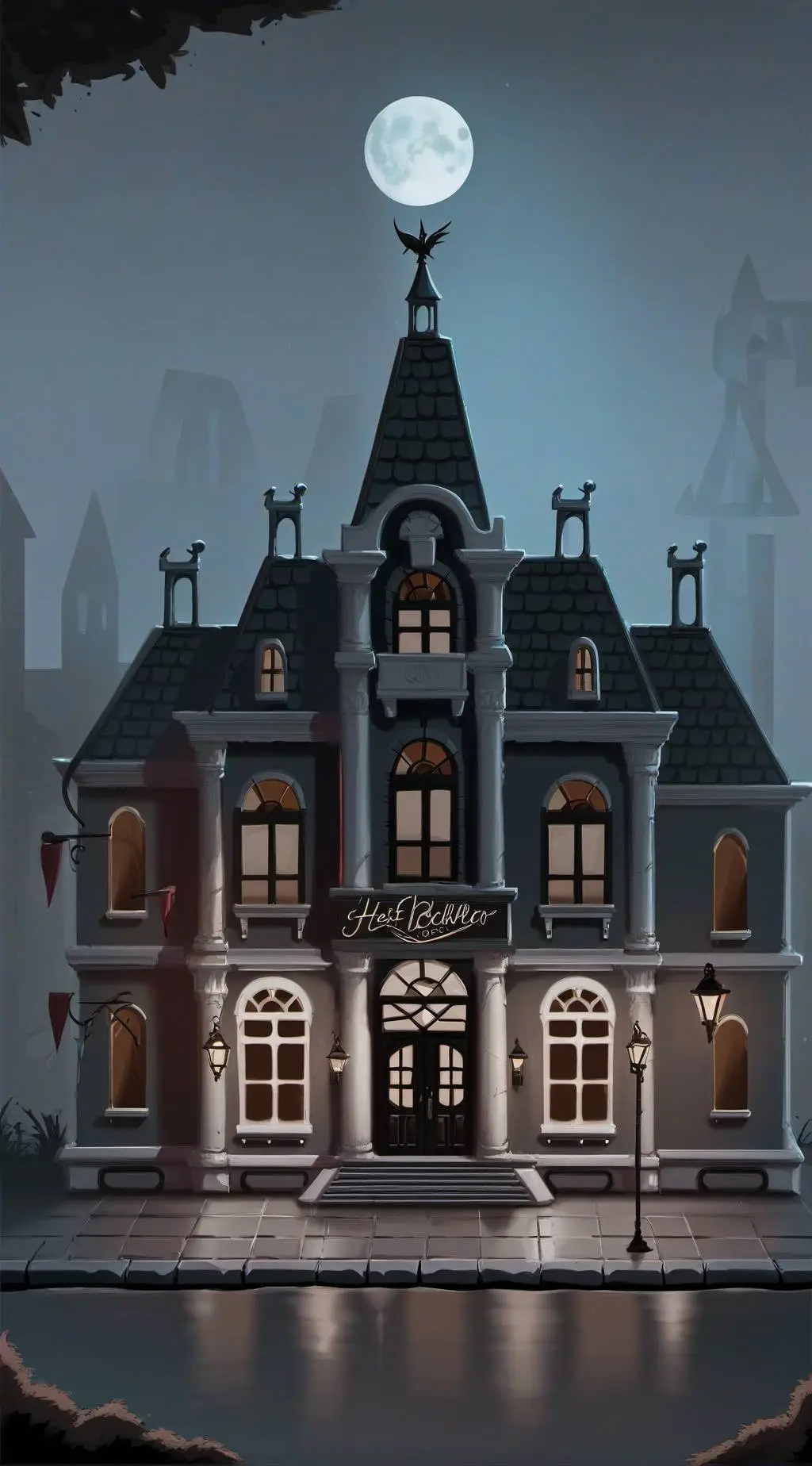 ai character: Hazbin hotel  background