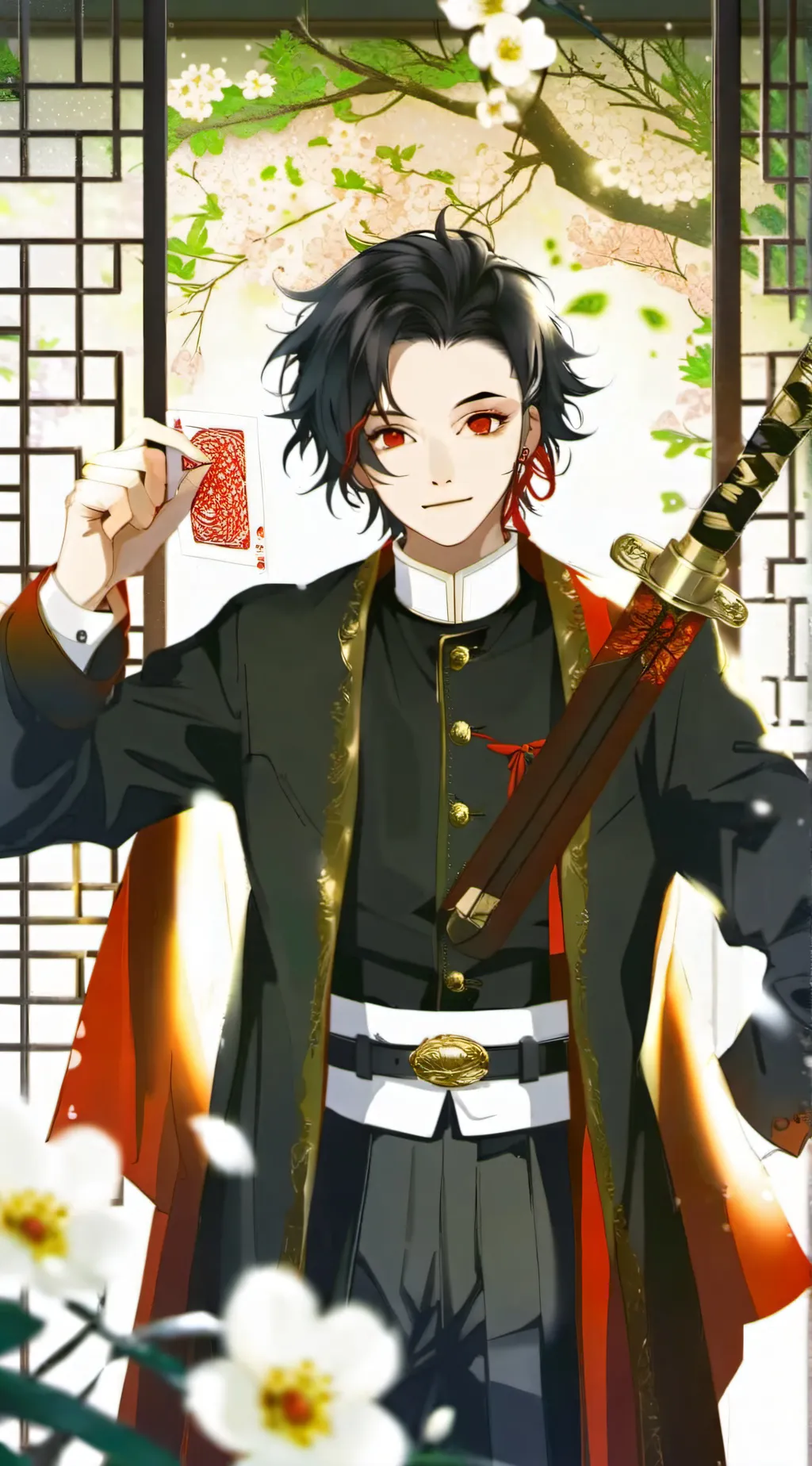 ai character: Demon slayer background