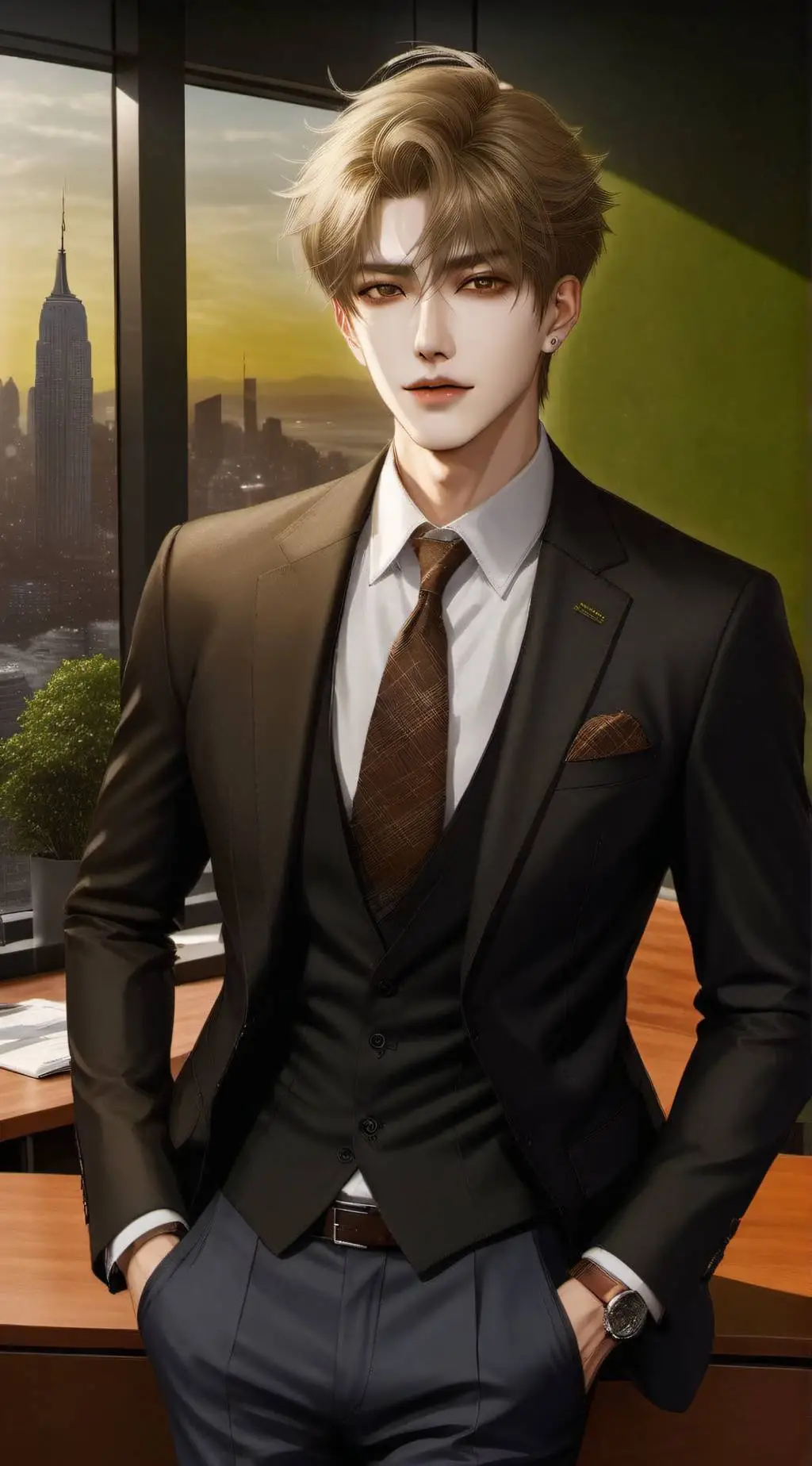 ai character: Elliott Gray background