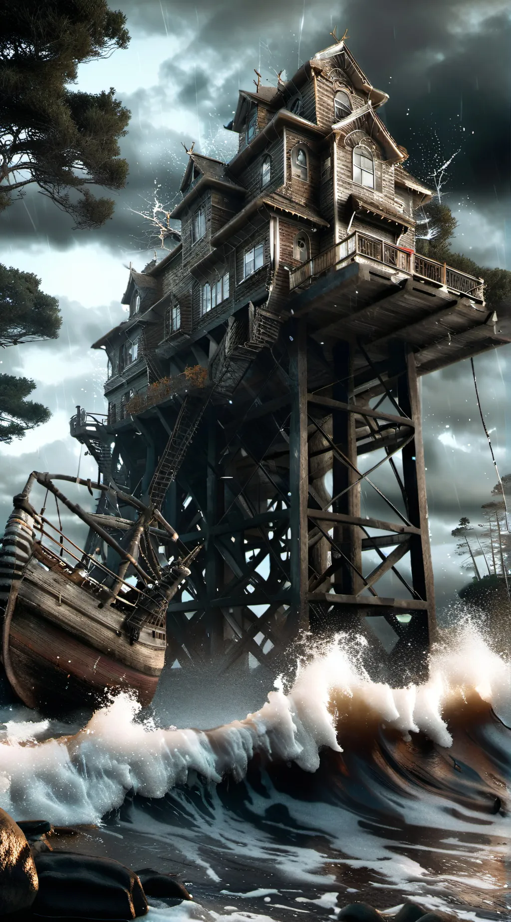 ai character: Outer banks  background