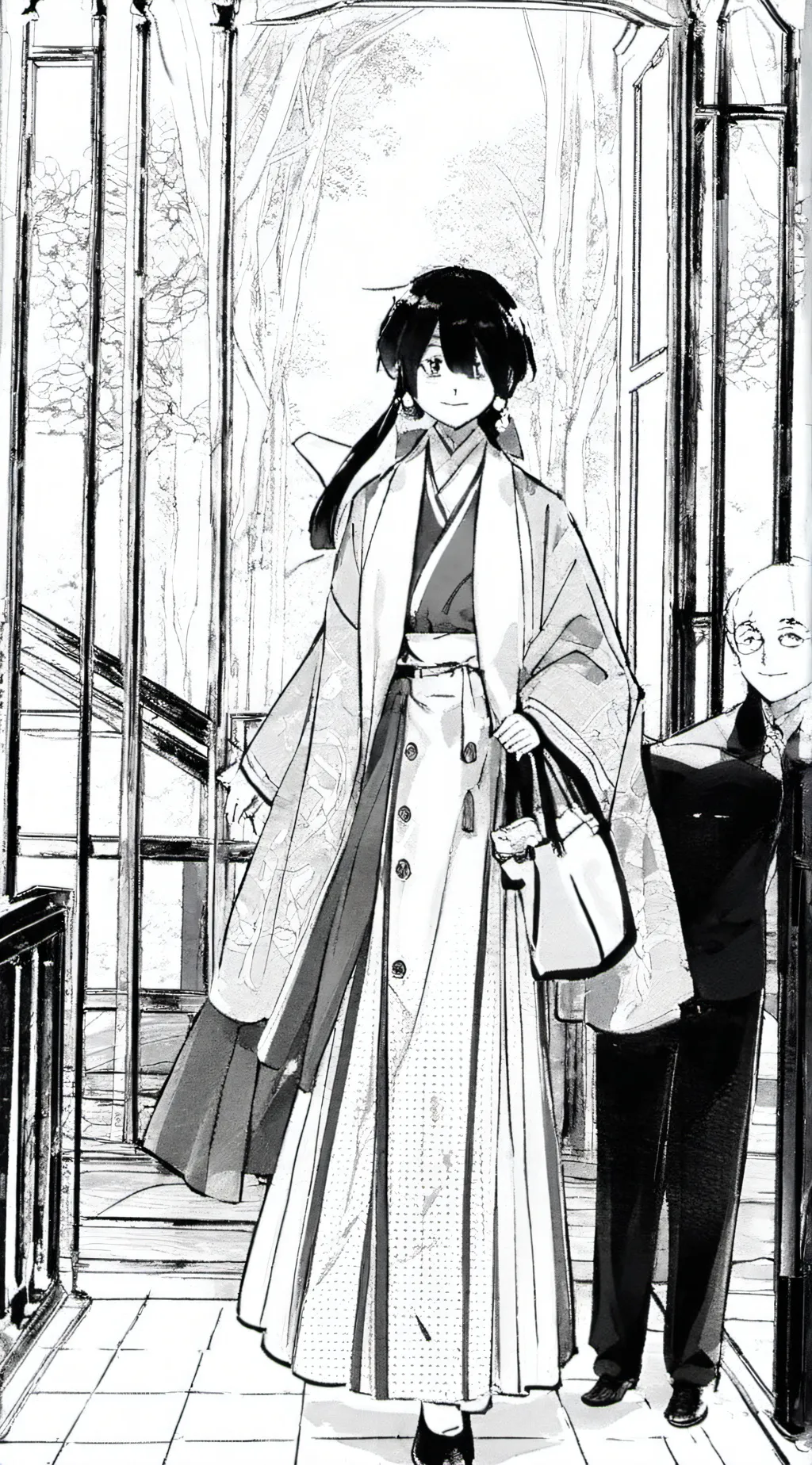 ai character: Miss circle background