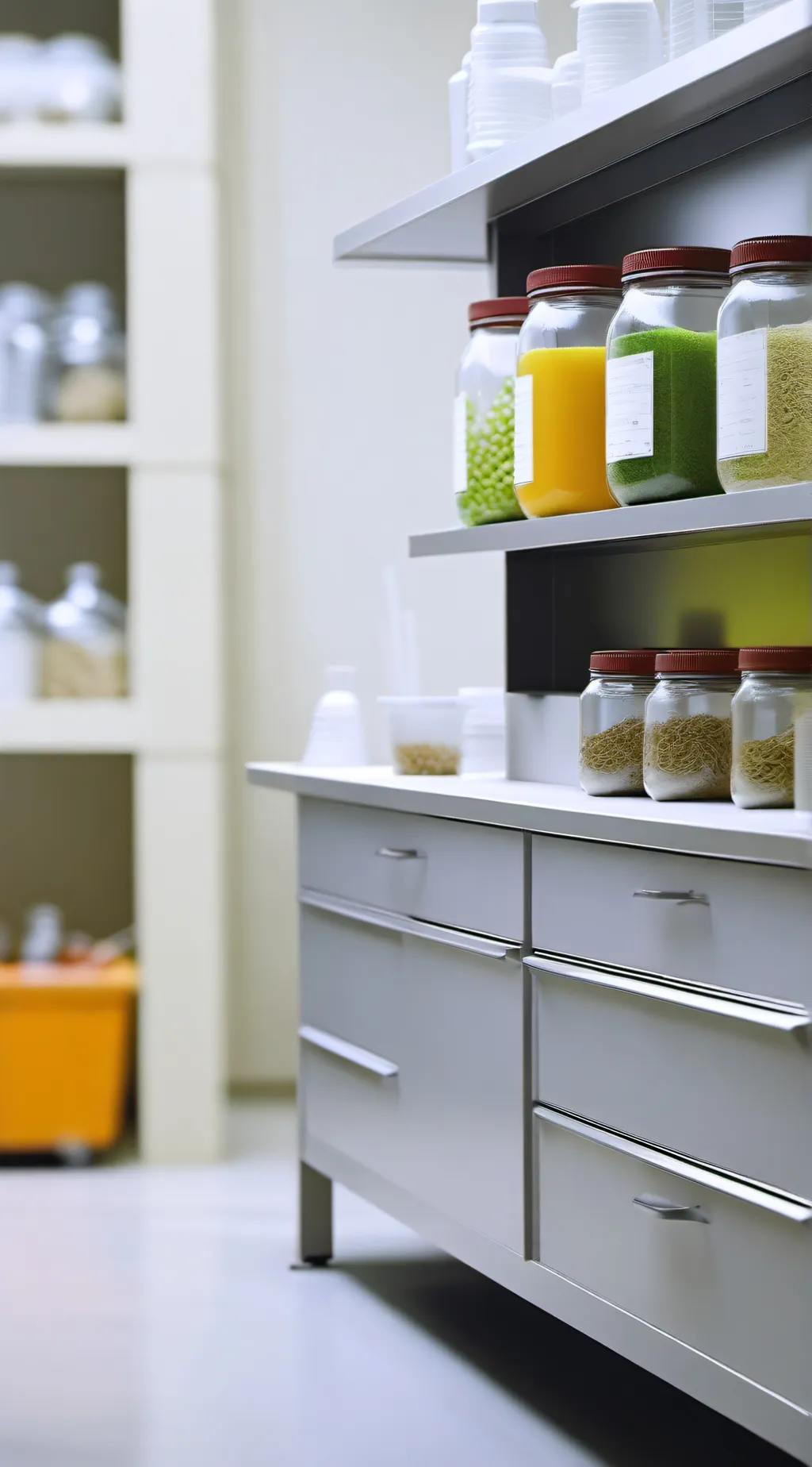 ai character: Experiment Lab background