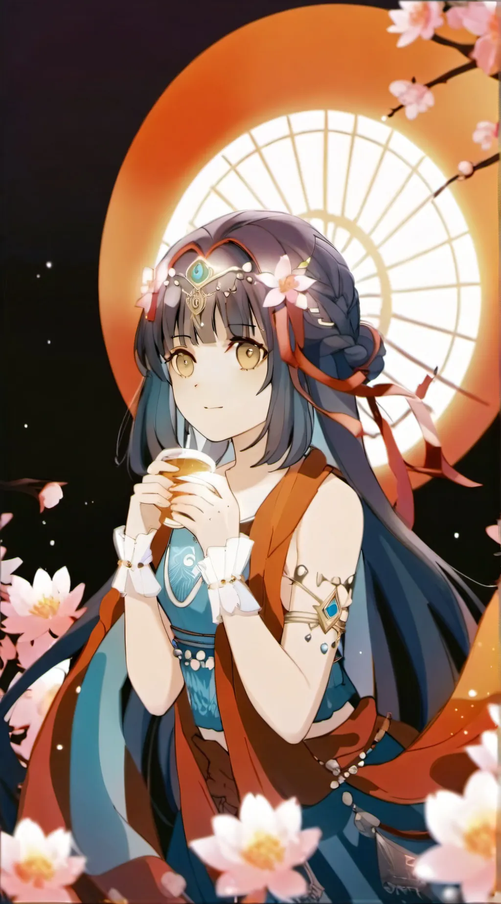 ai character: Aquarius ♒ background