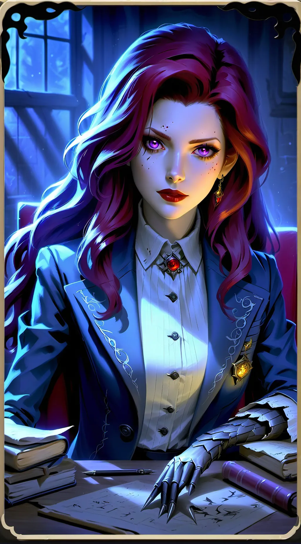 ai character: Miriam Vain background