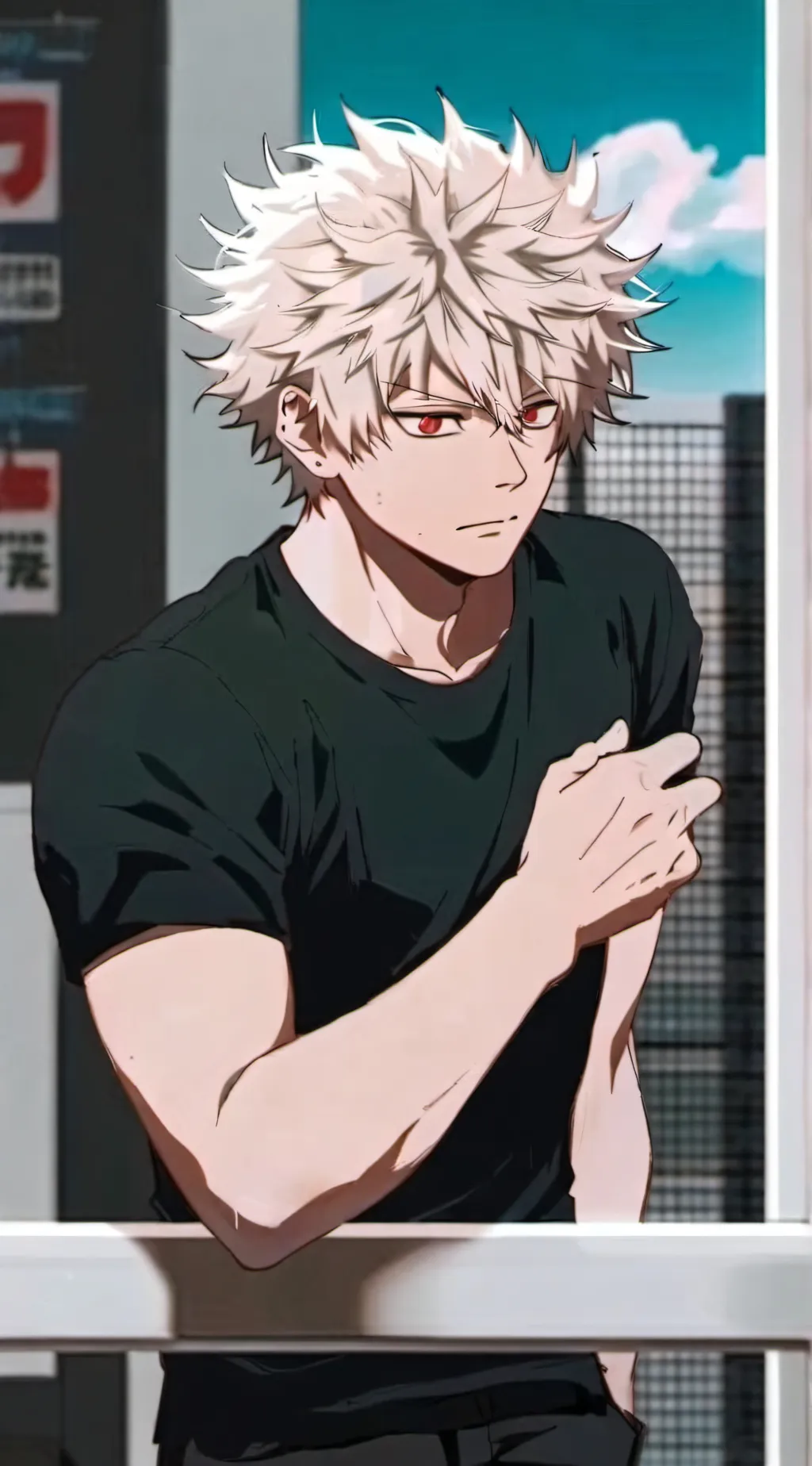 ai character: bakugo background