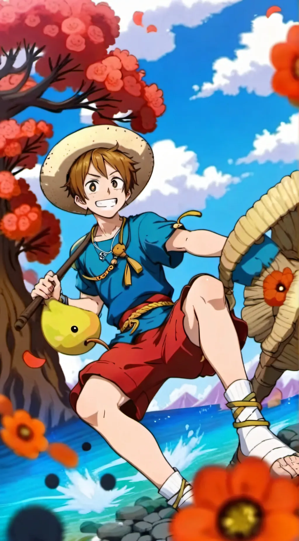 ai character: One piece (ig) background