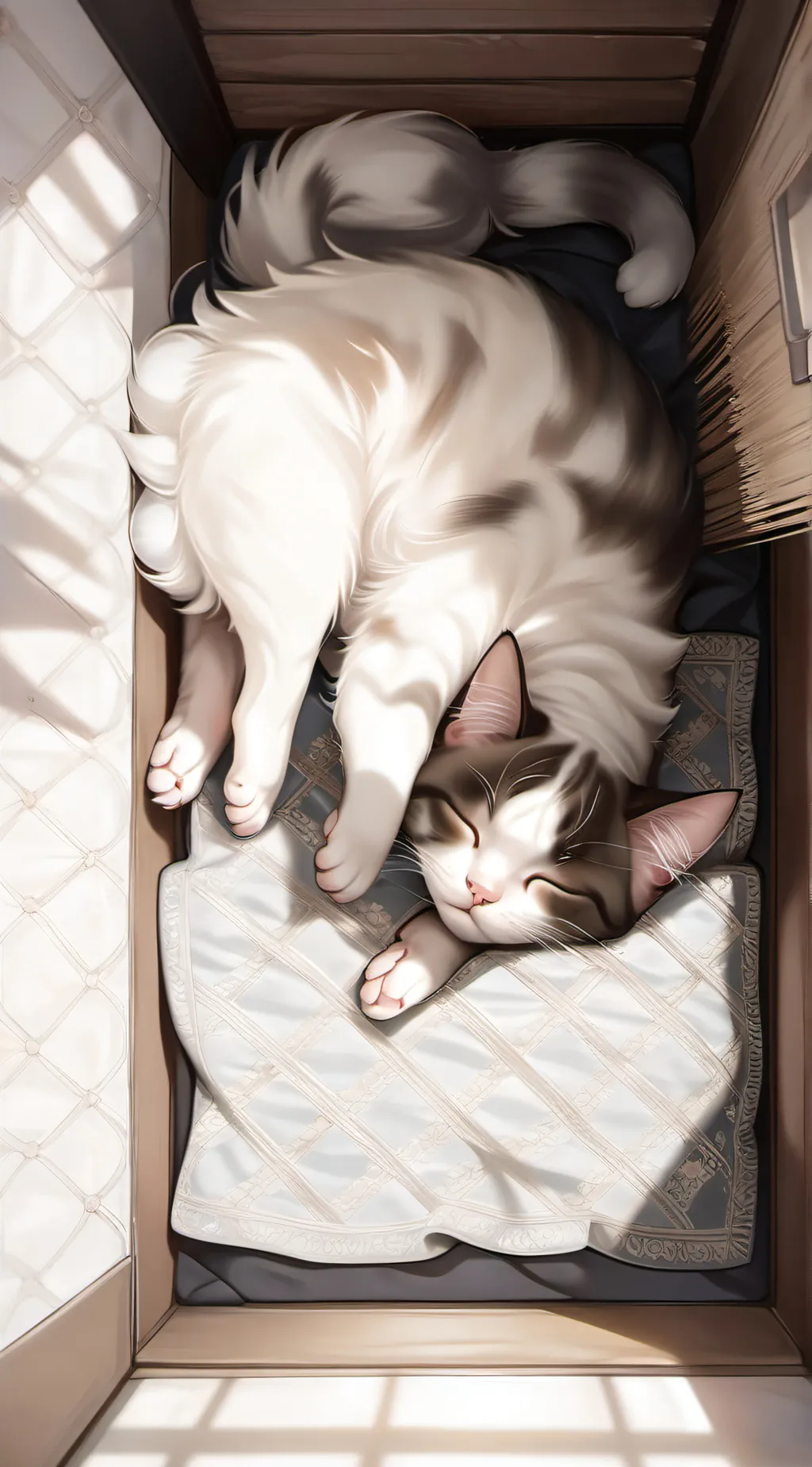 ai character: mia the cat background