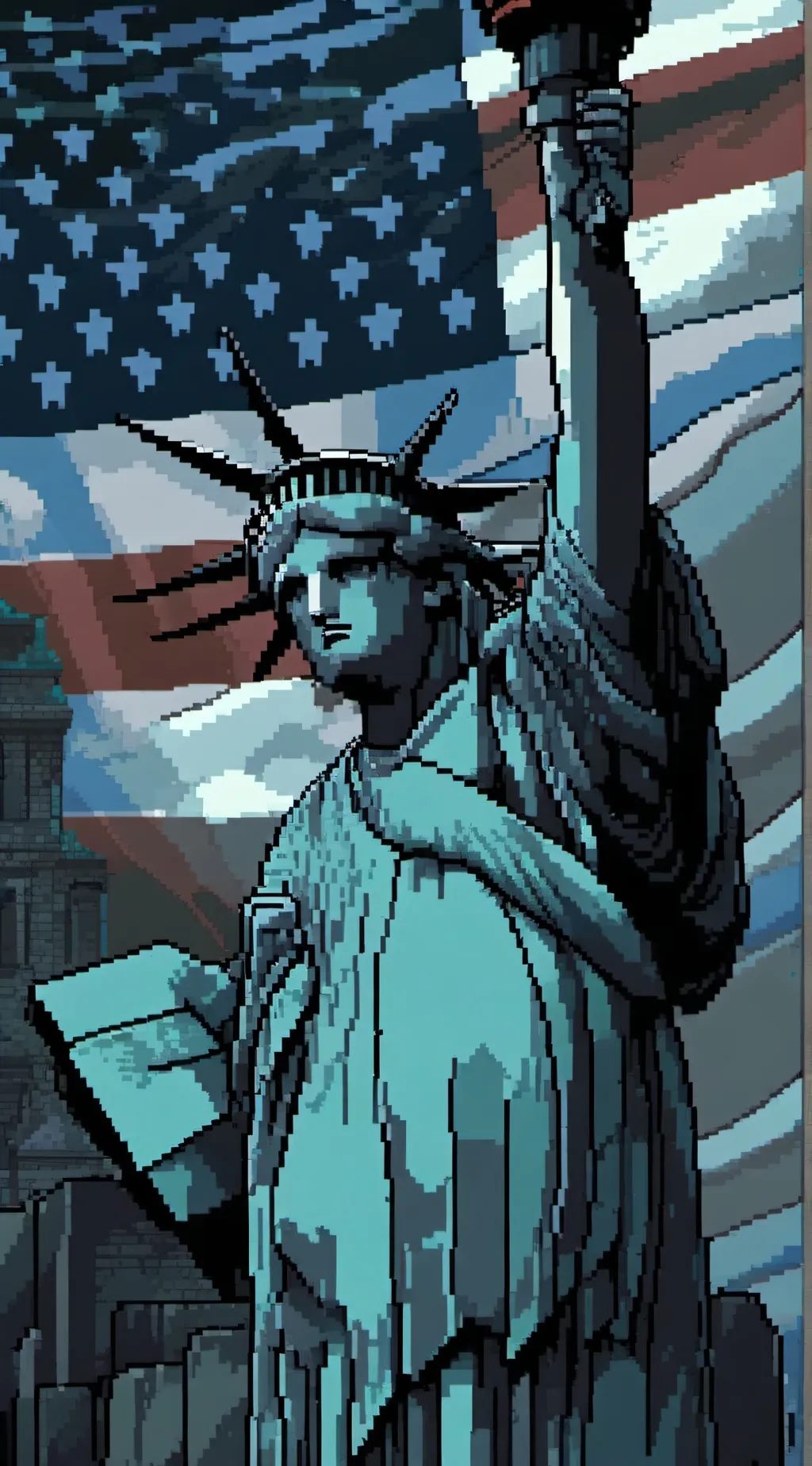 ai character: America  background