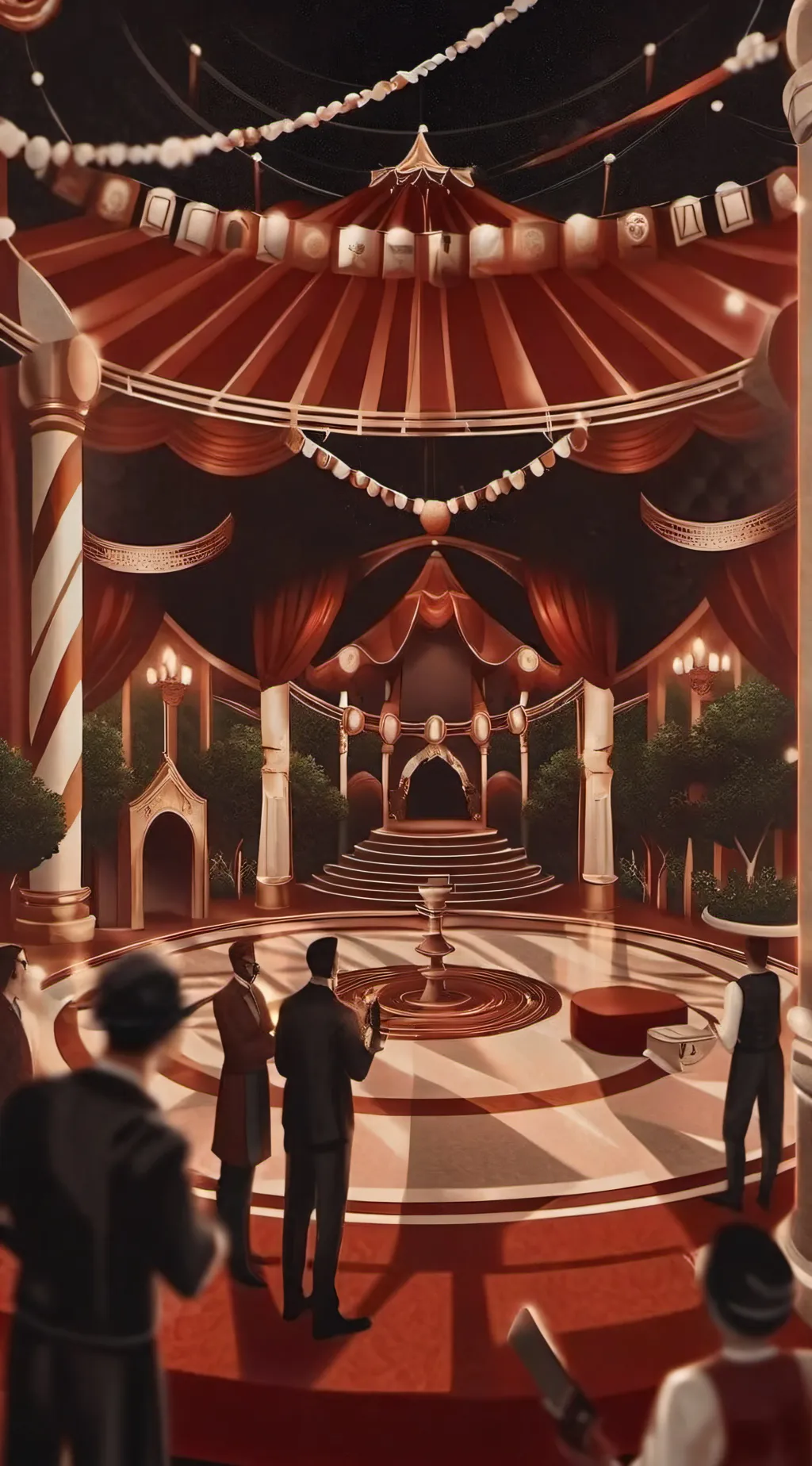 ai character: HH circus! background