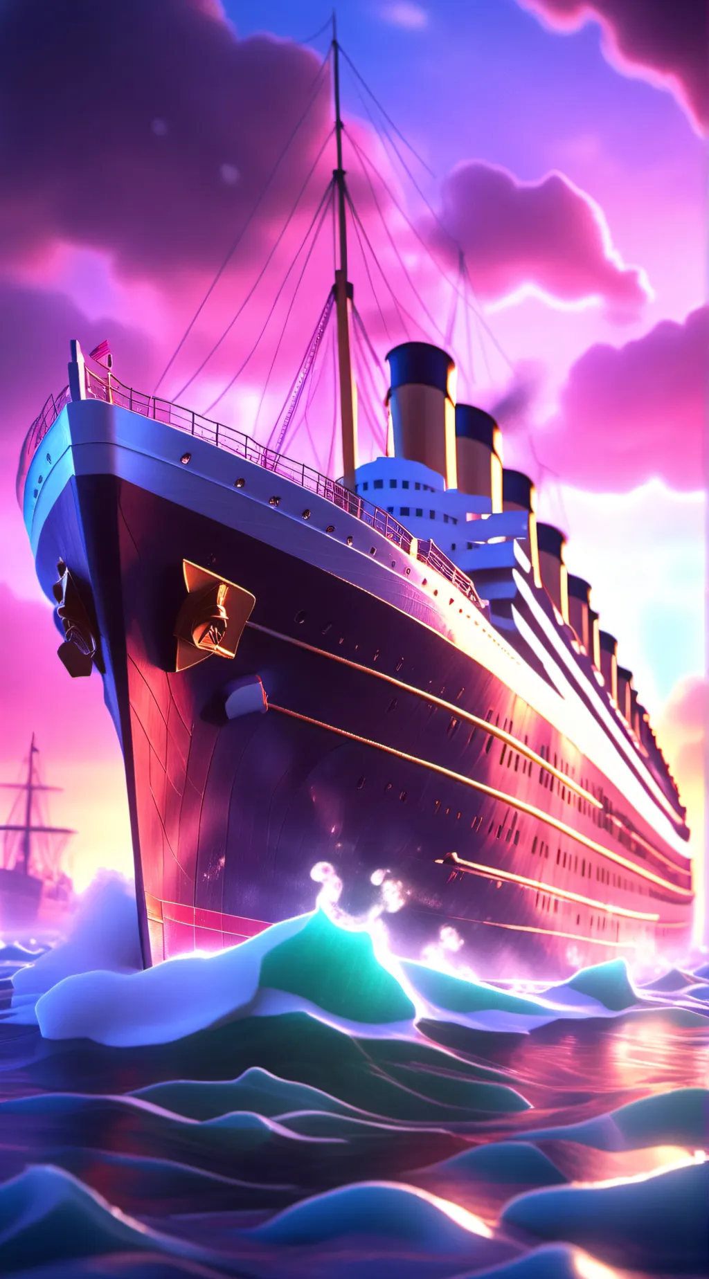 ai character: Titanic background