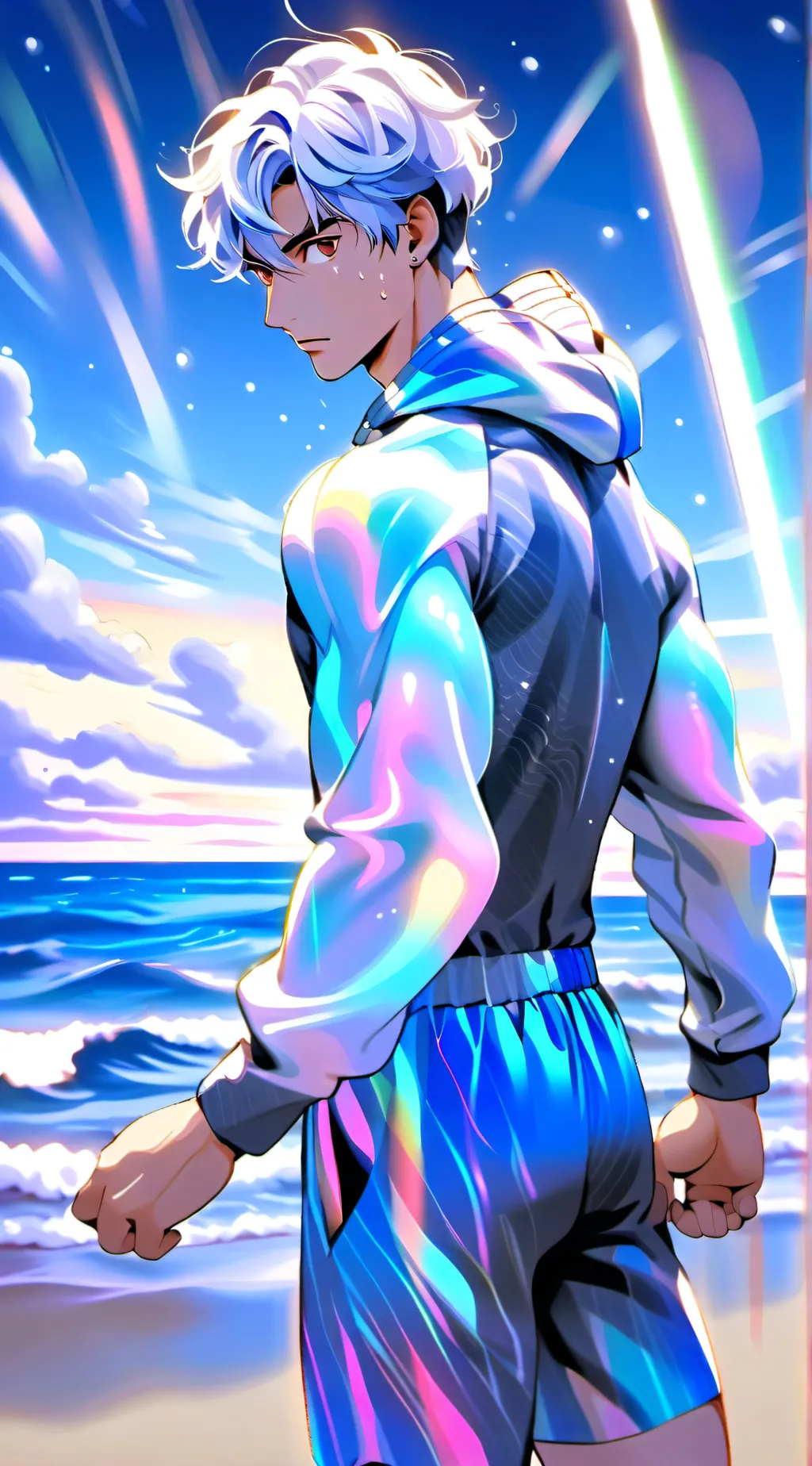 ai character: Ocean background