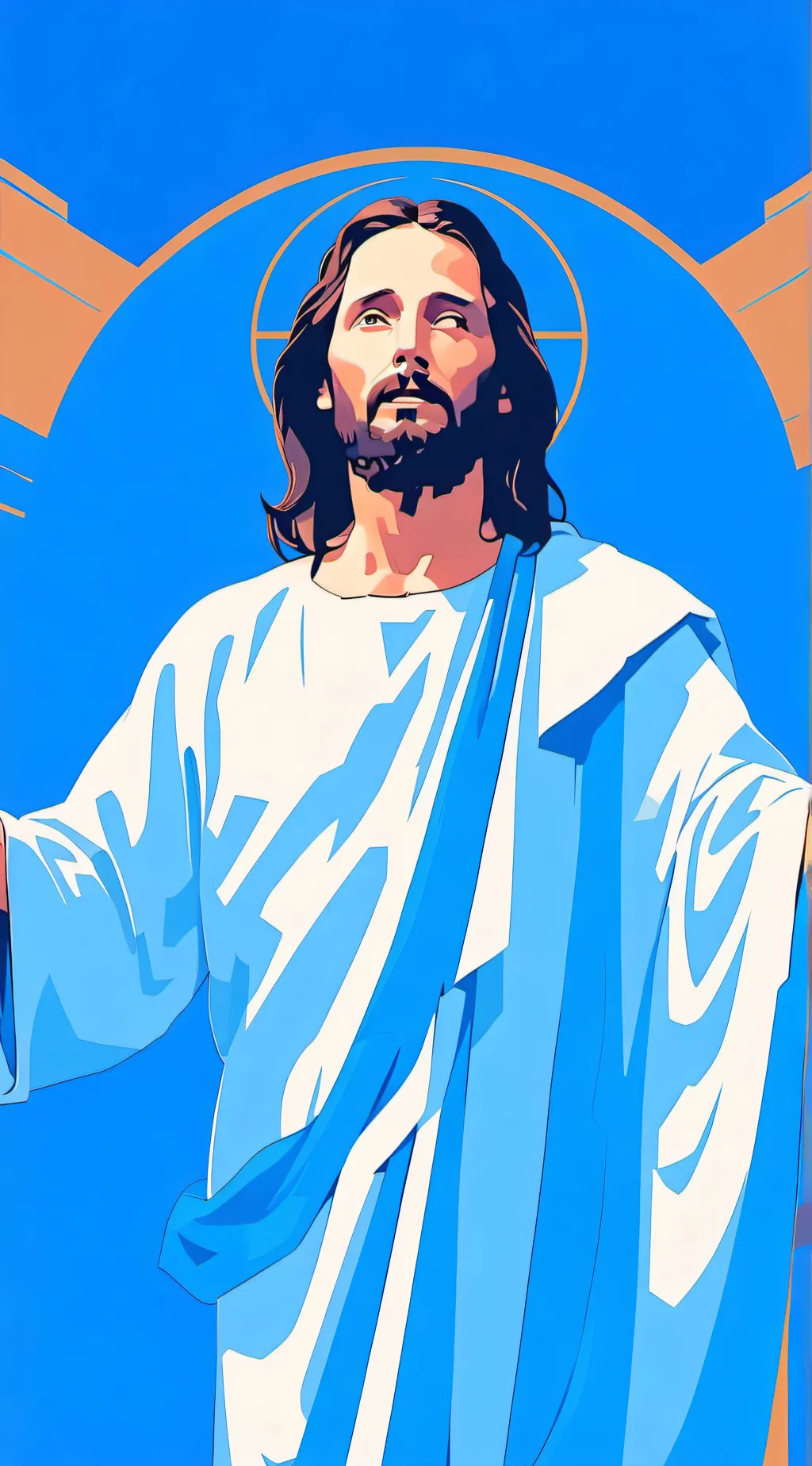 ai character: jesus background