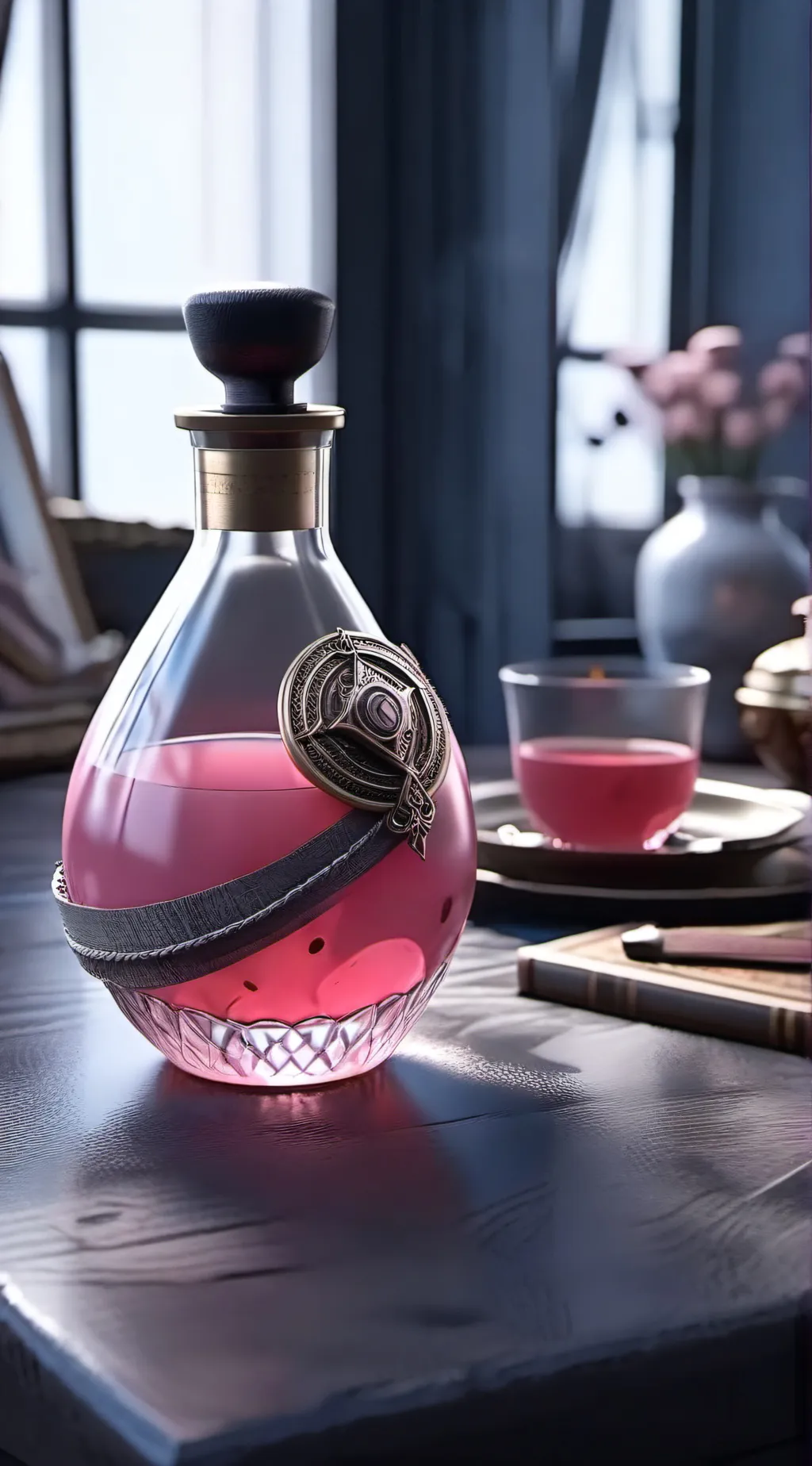 ai character: Dress potion background