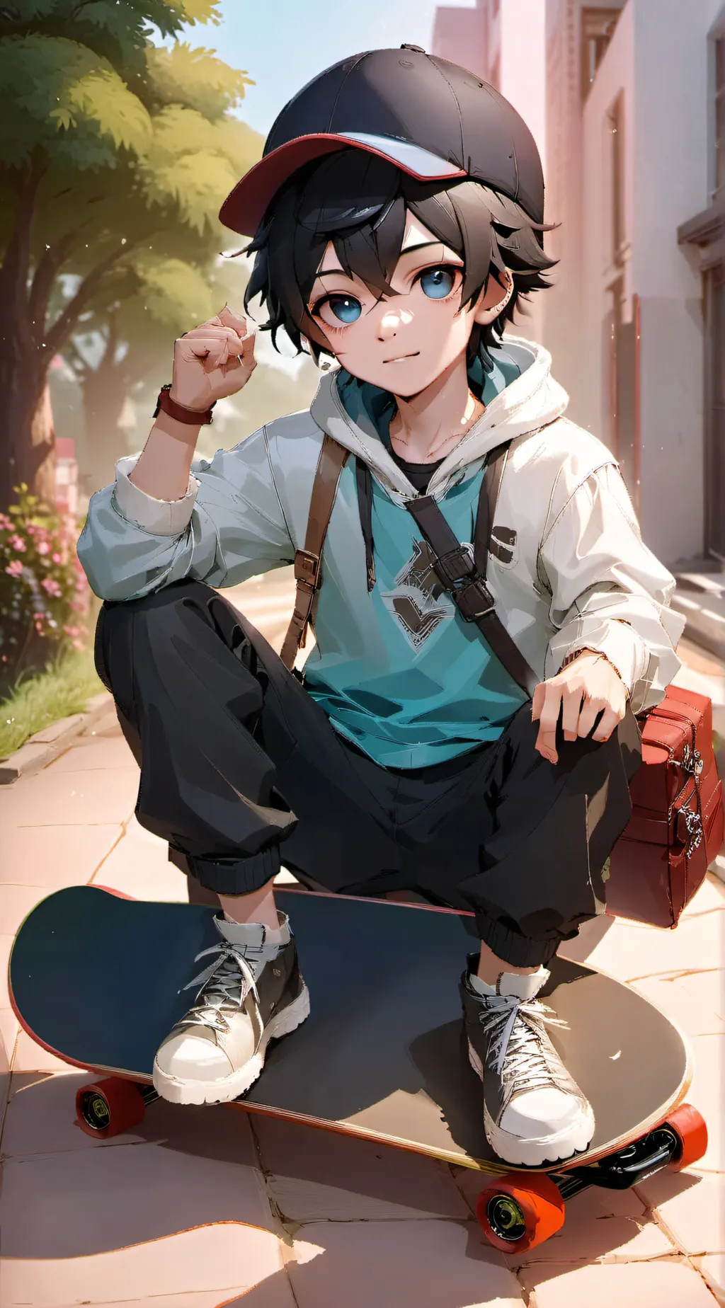 ai character: Ash background