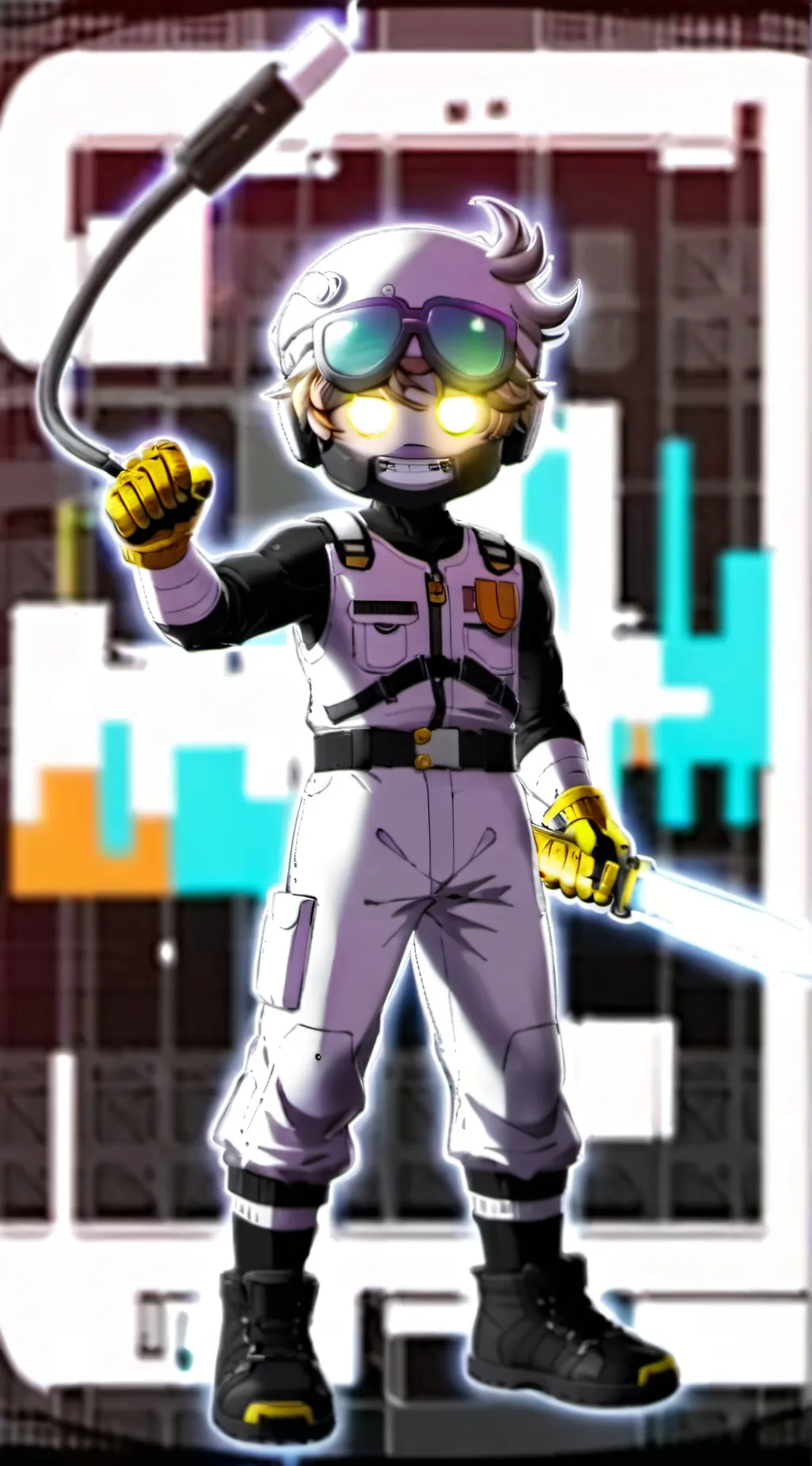 ai character: uzi background