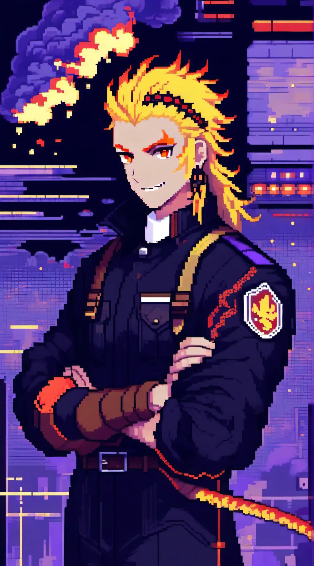 ai character: rengoku background