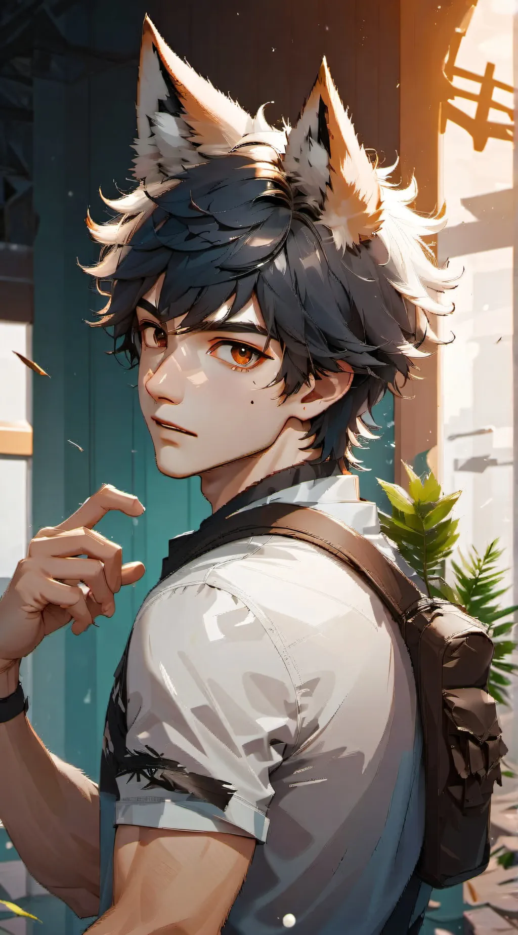 ai character: klein background