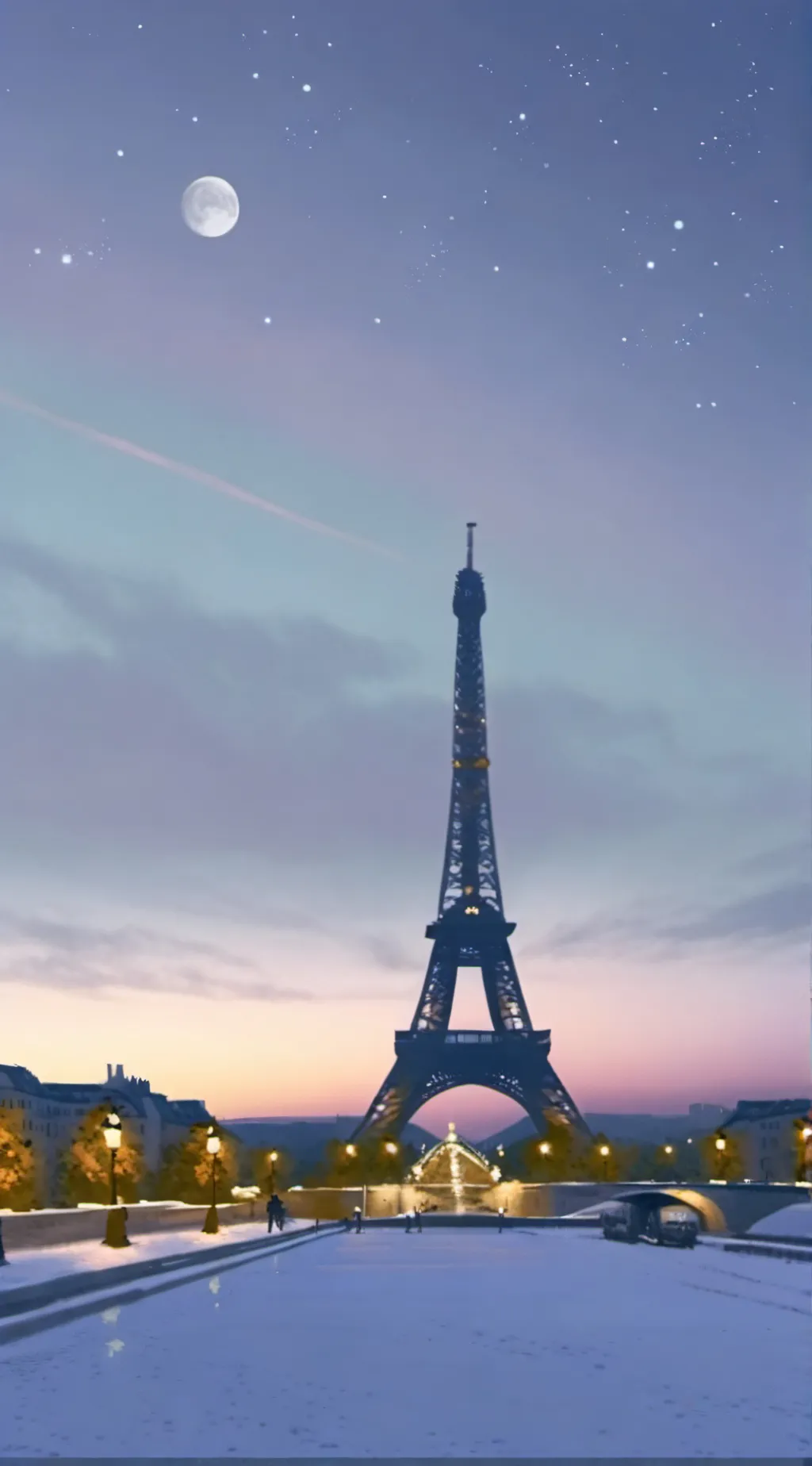 ai character: FPE snow background