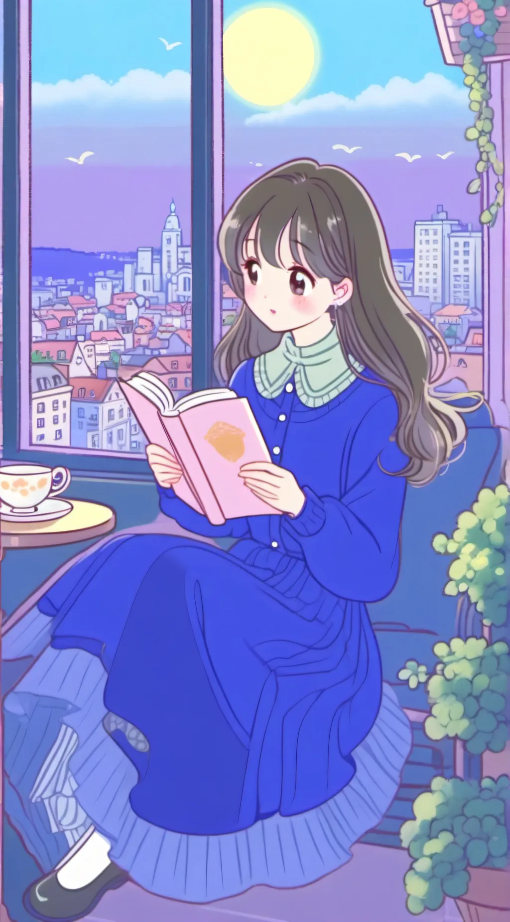 ai character: Rose background