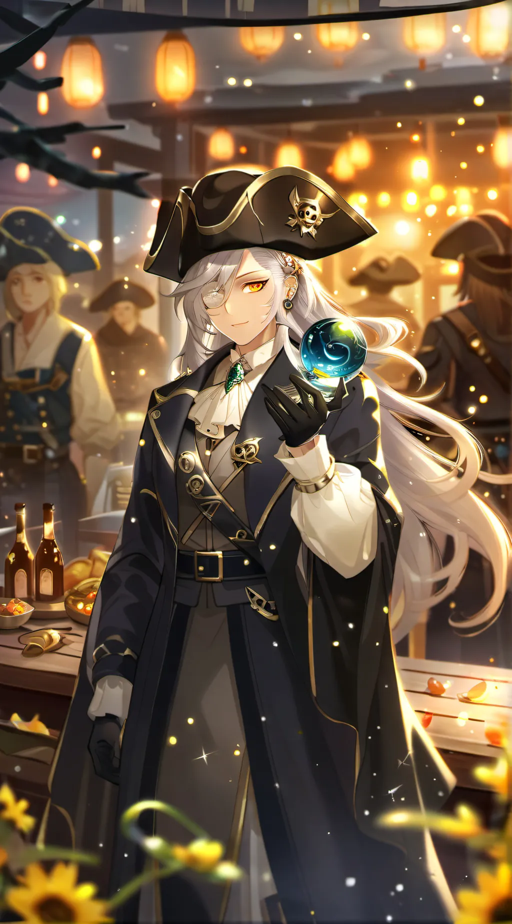 ai character: siren x pirate HB  background