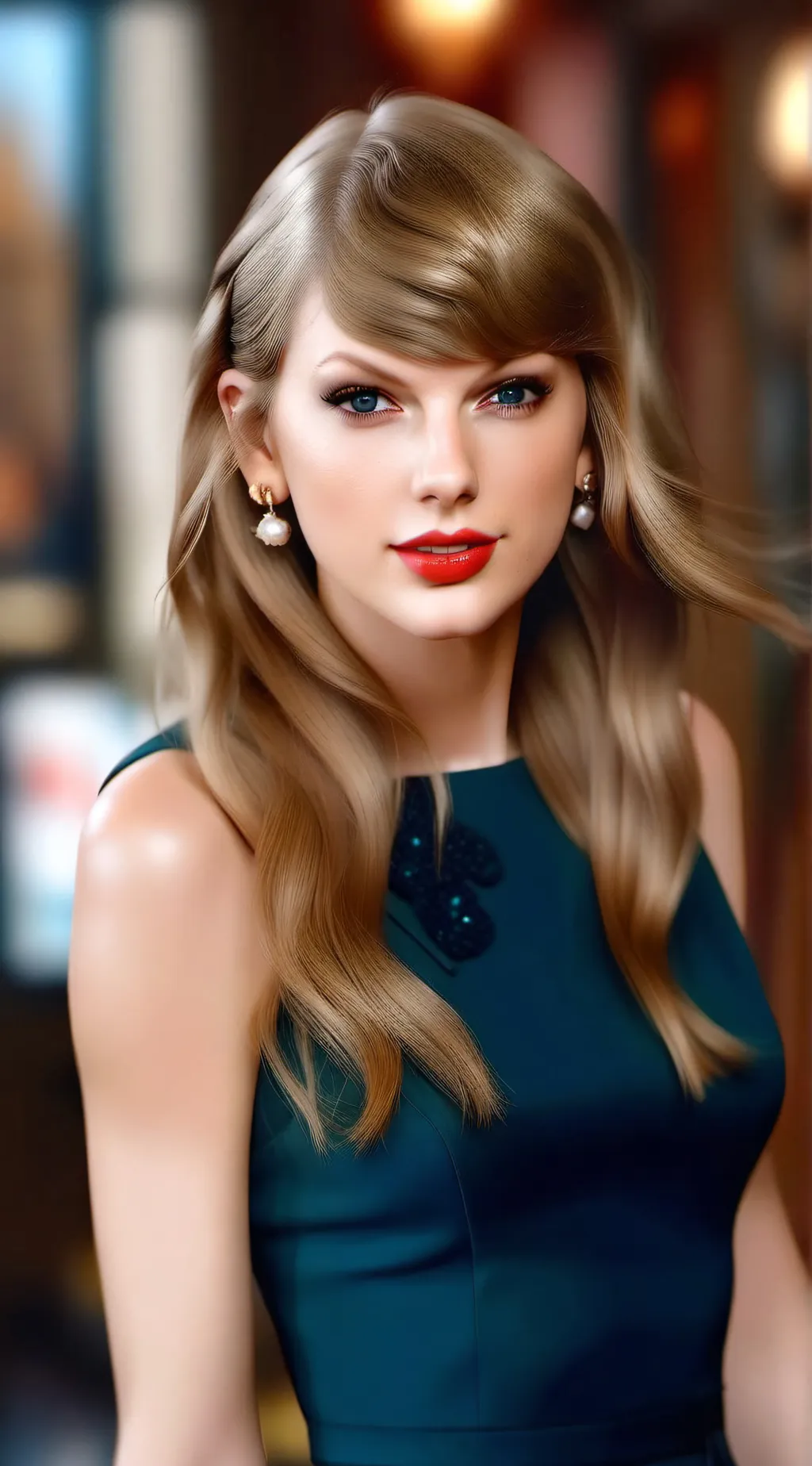 ai character: taylor swift  background