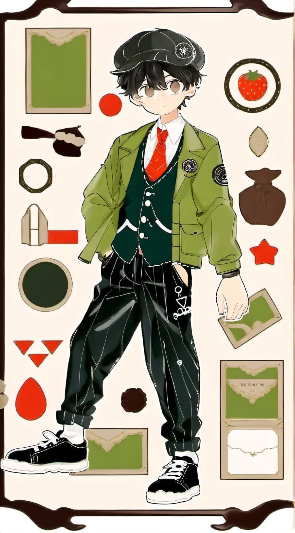 ai character: sadny mr bin background