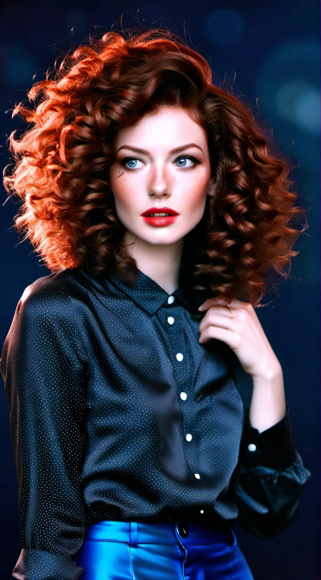 ai character: autumn background