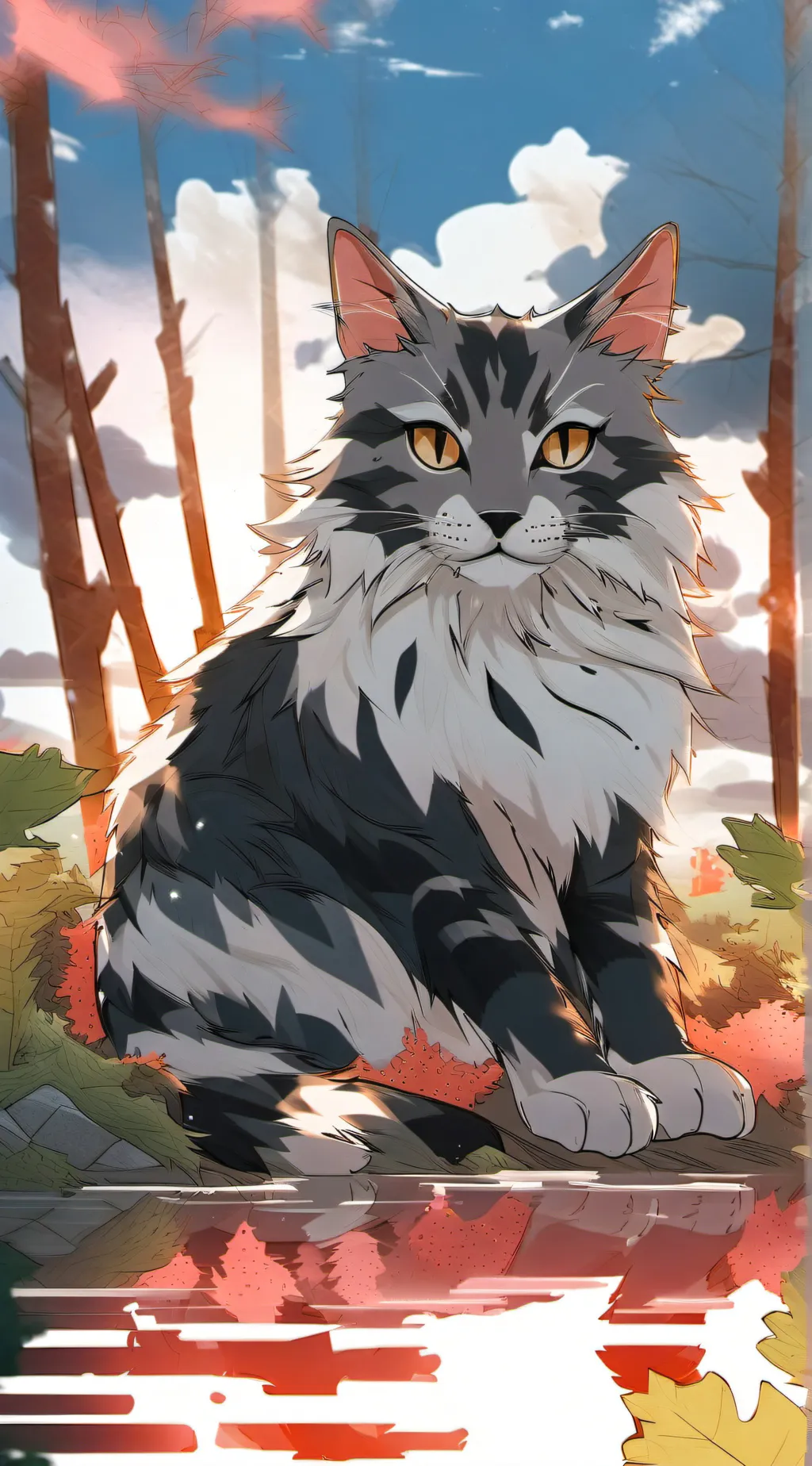 ai character: Cat background