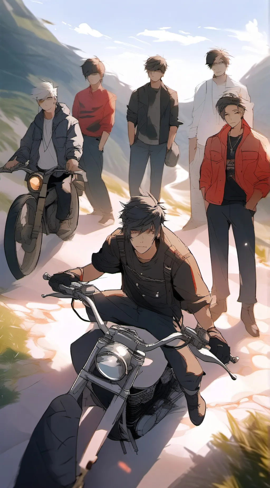 ai character: Parents friends  background