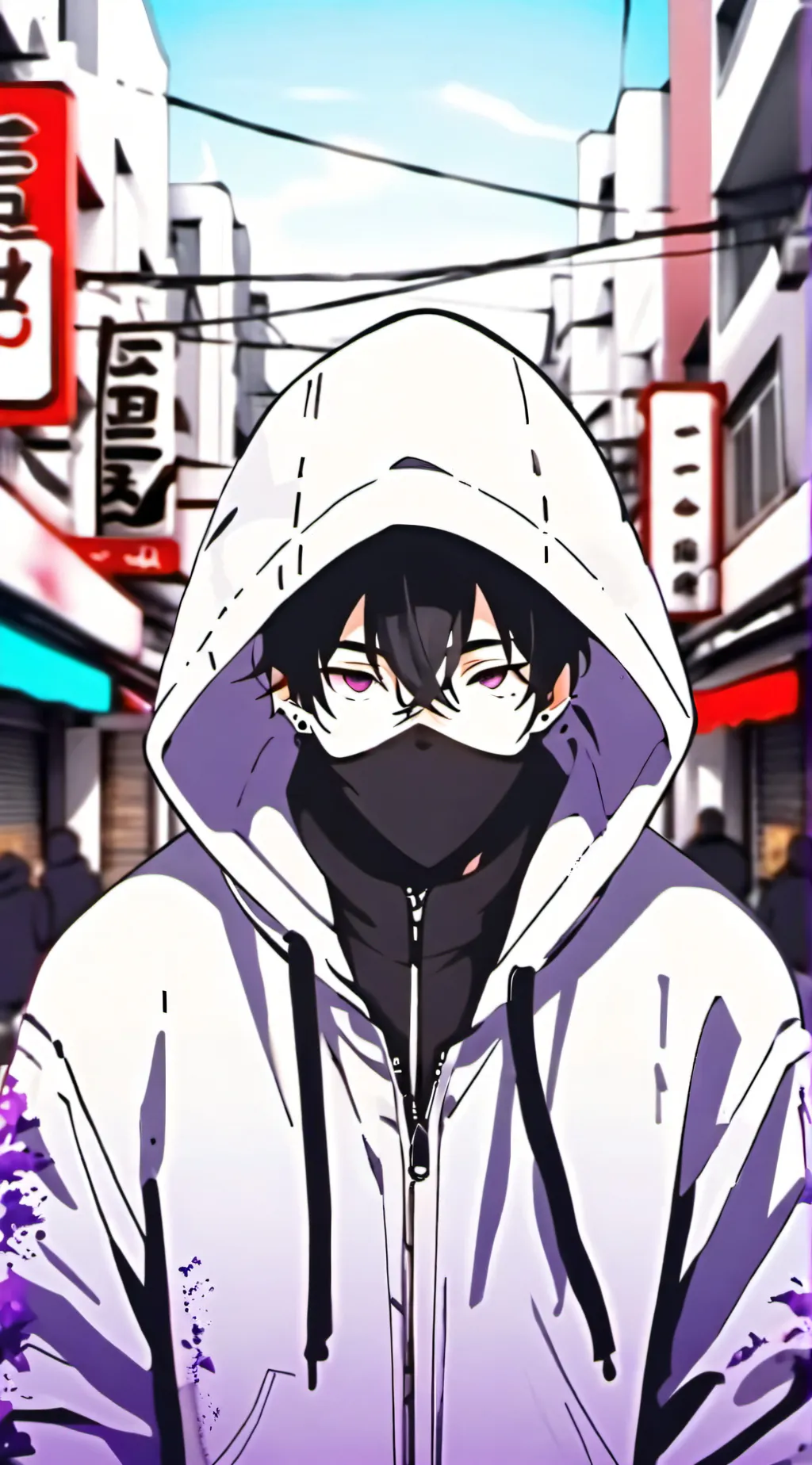 ai character: /Stalker boy/ Hyun background