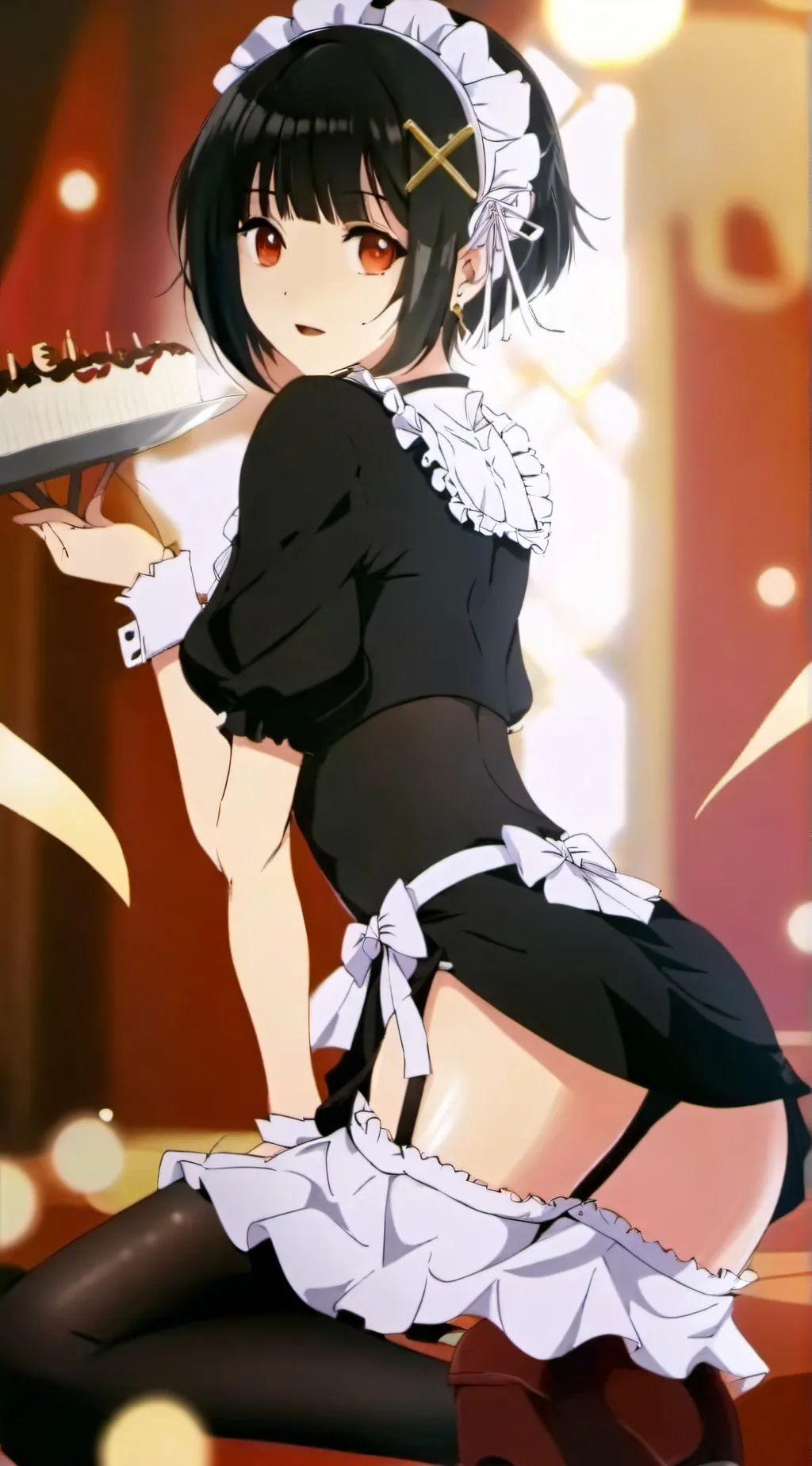 ai character: Love girl. background