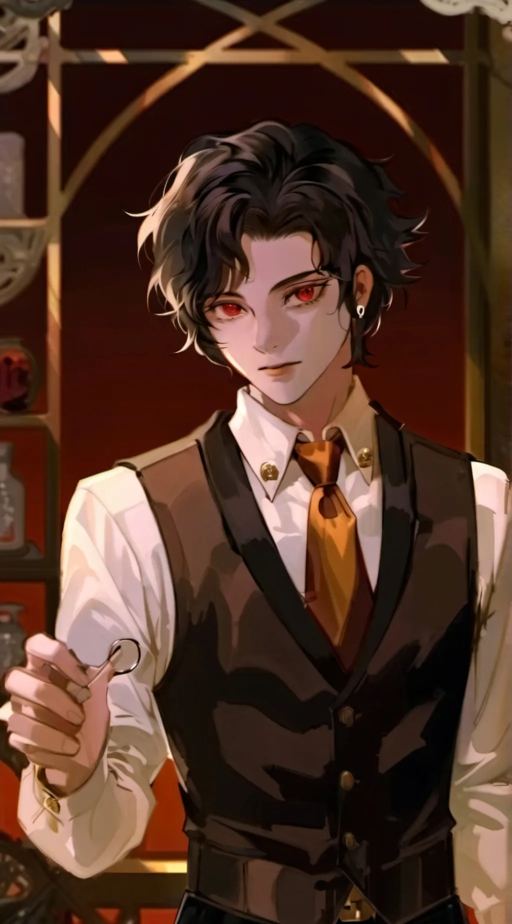 ai character: Muzan x Yoriichi background